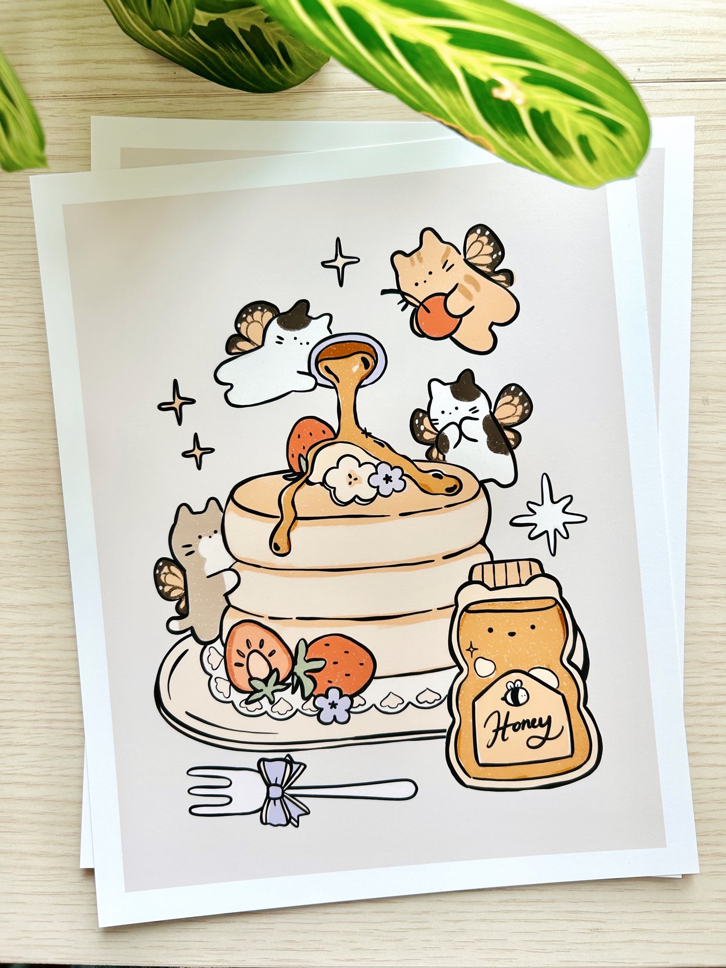 Fluffy Hotcakes Art Print