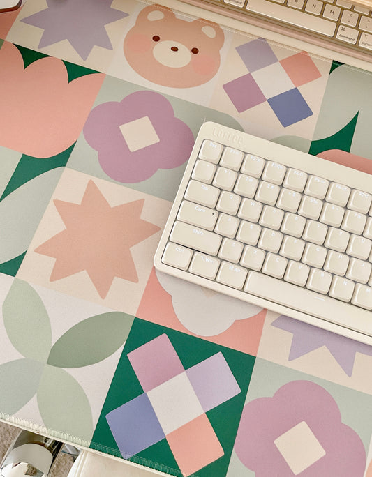 Bear Quilt Large Deskmat