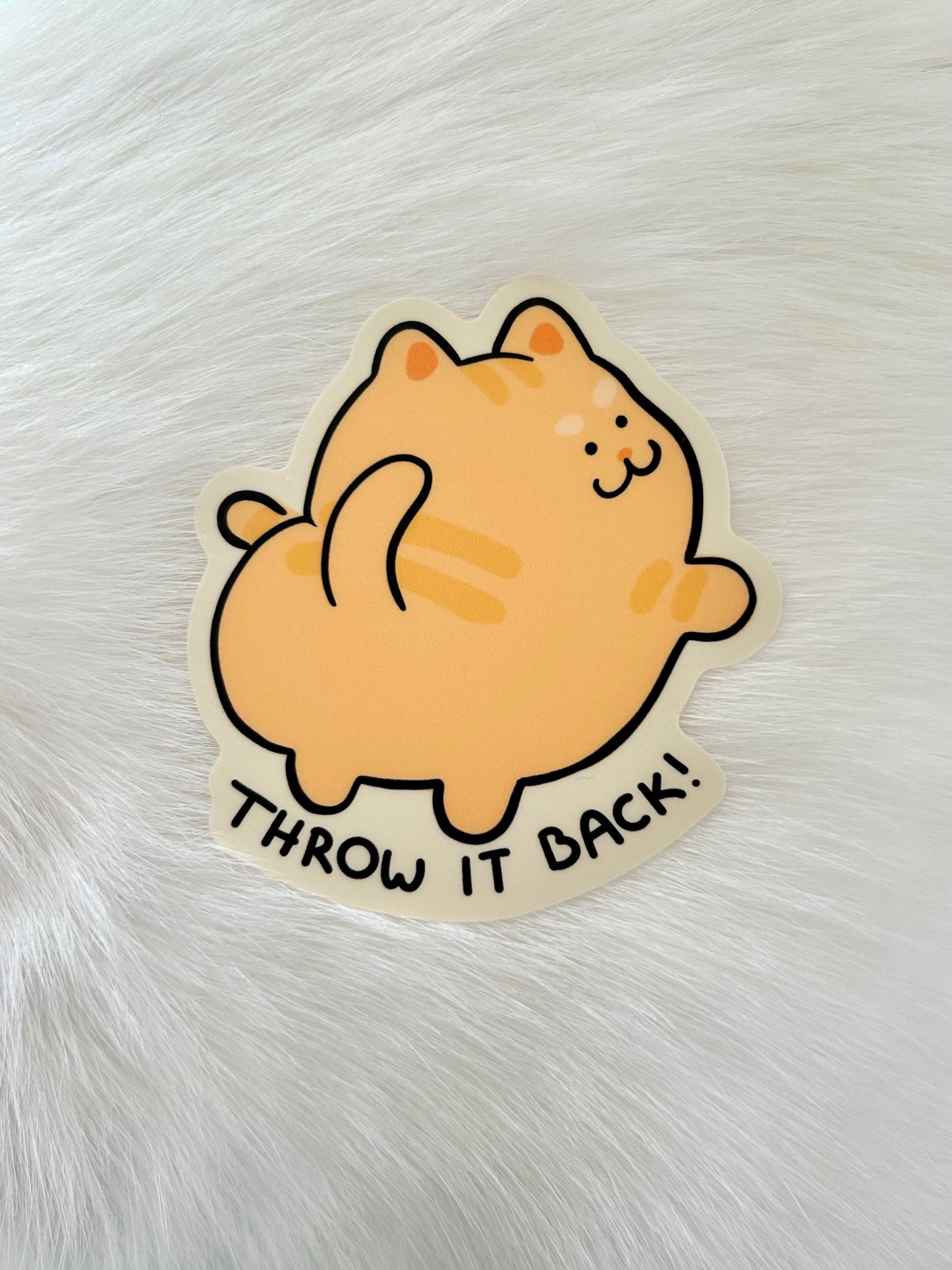 Throw it back Vinyl Sticker