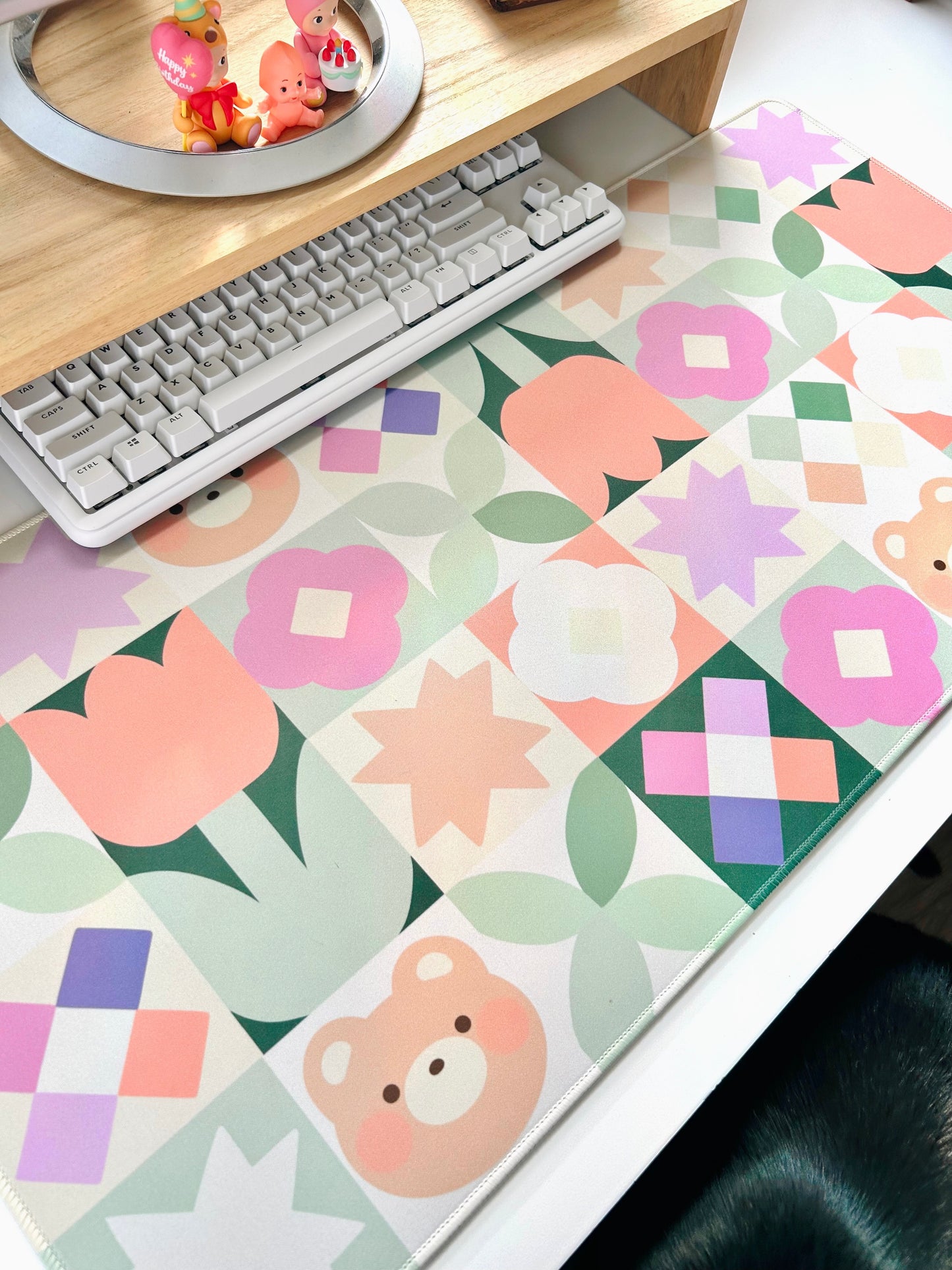 Bear Quilt Large Deskmat