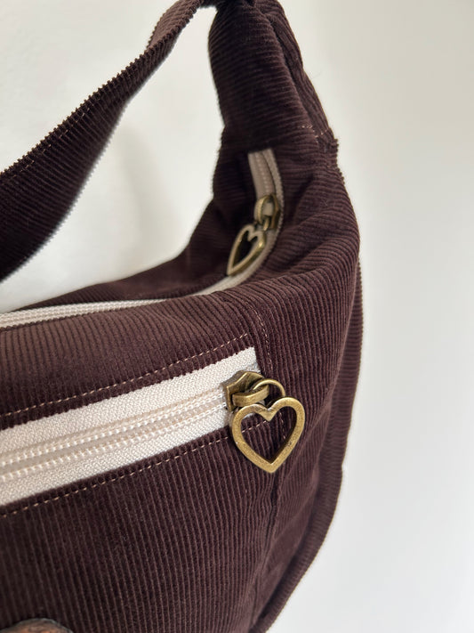 Handmade Corduroy Teddy Bag