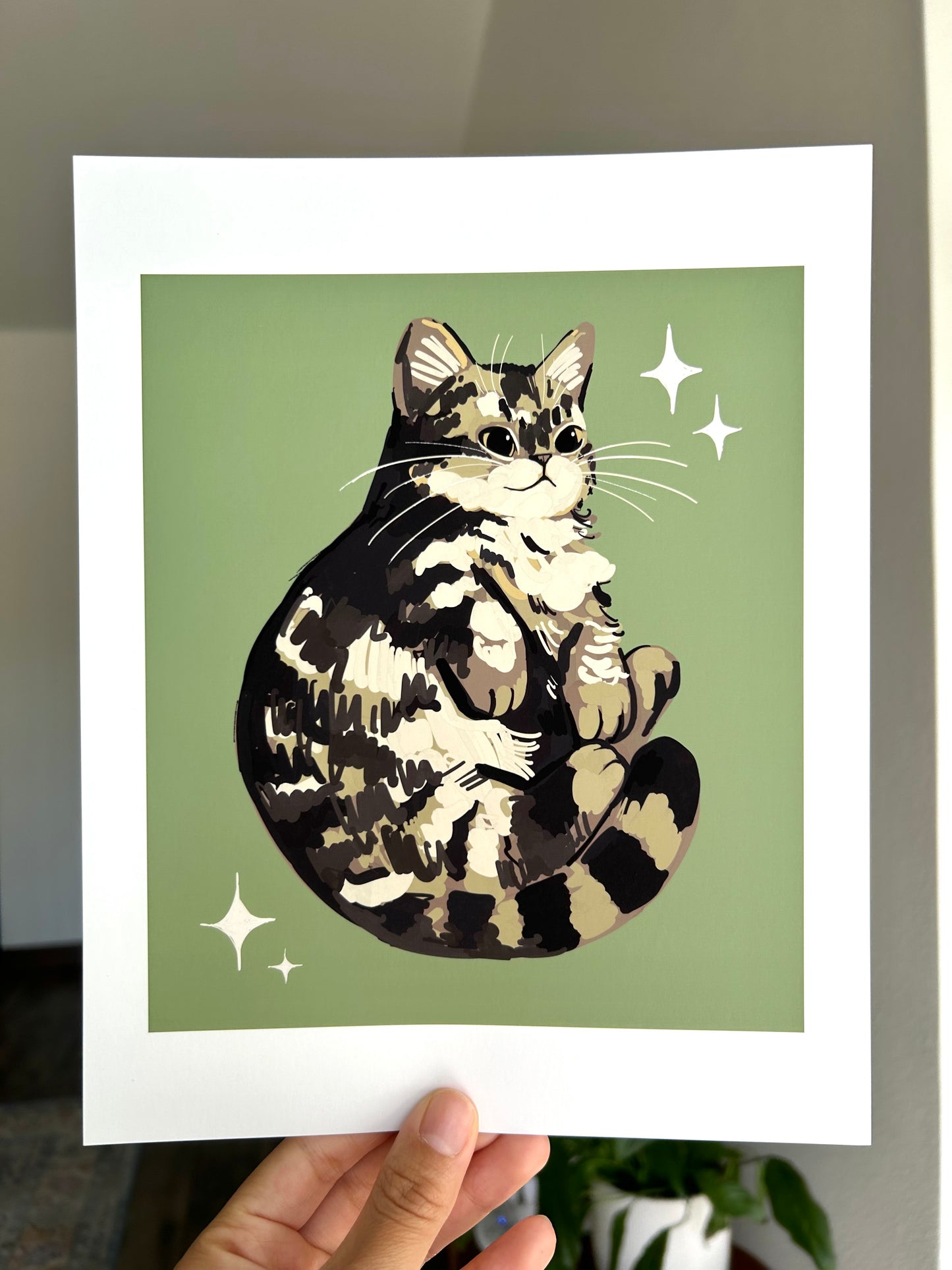 Tabby Cat Art Print