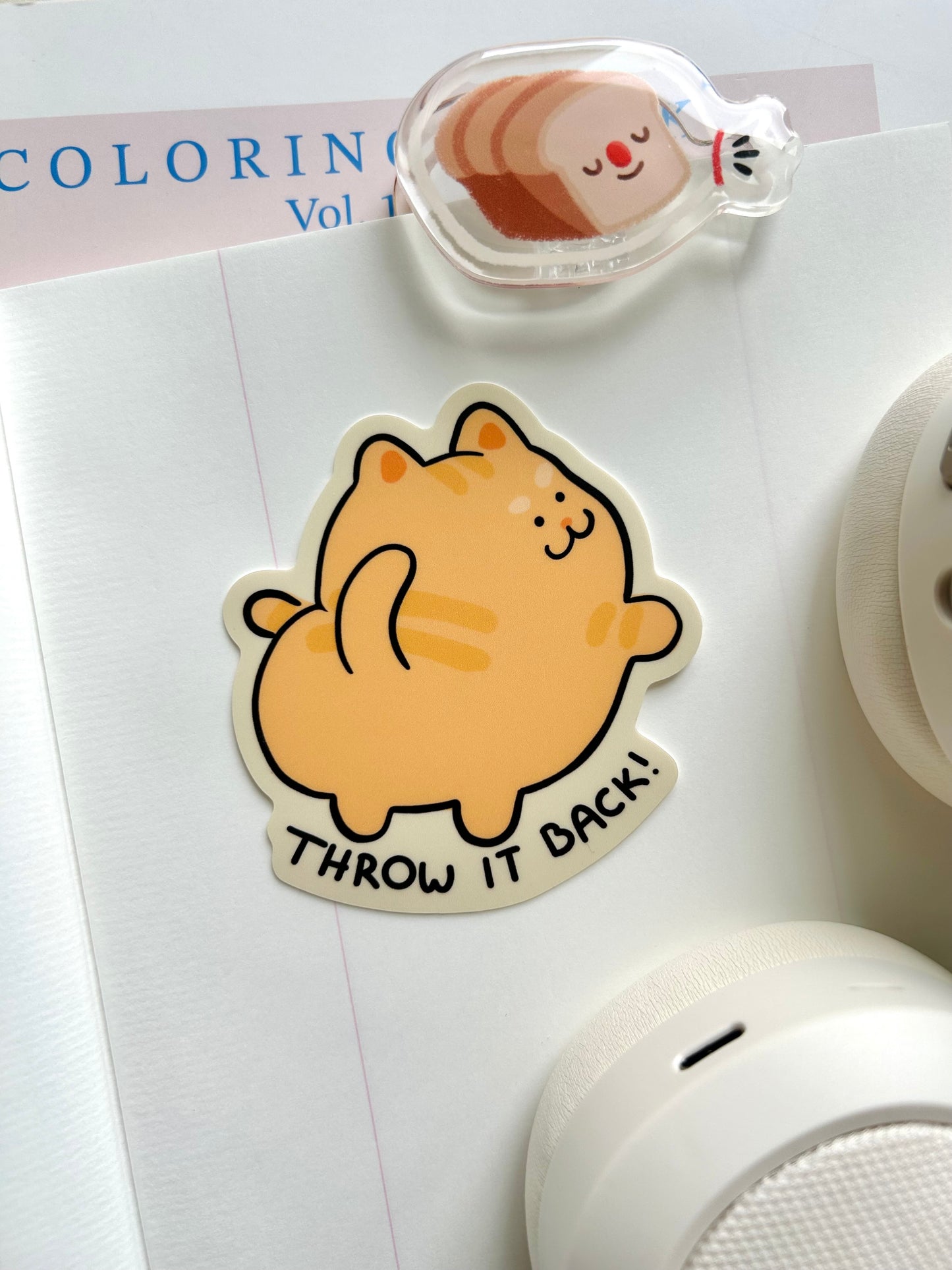 Throw it back Vinyl Sticker