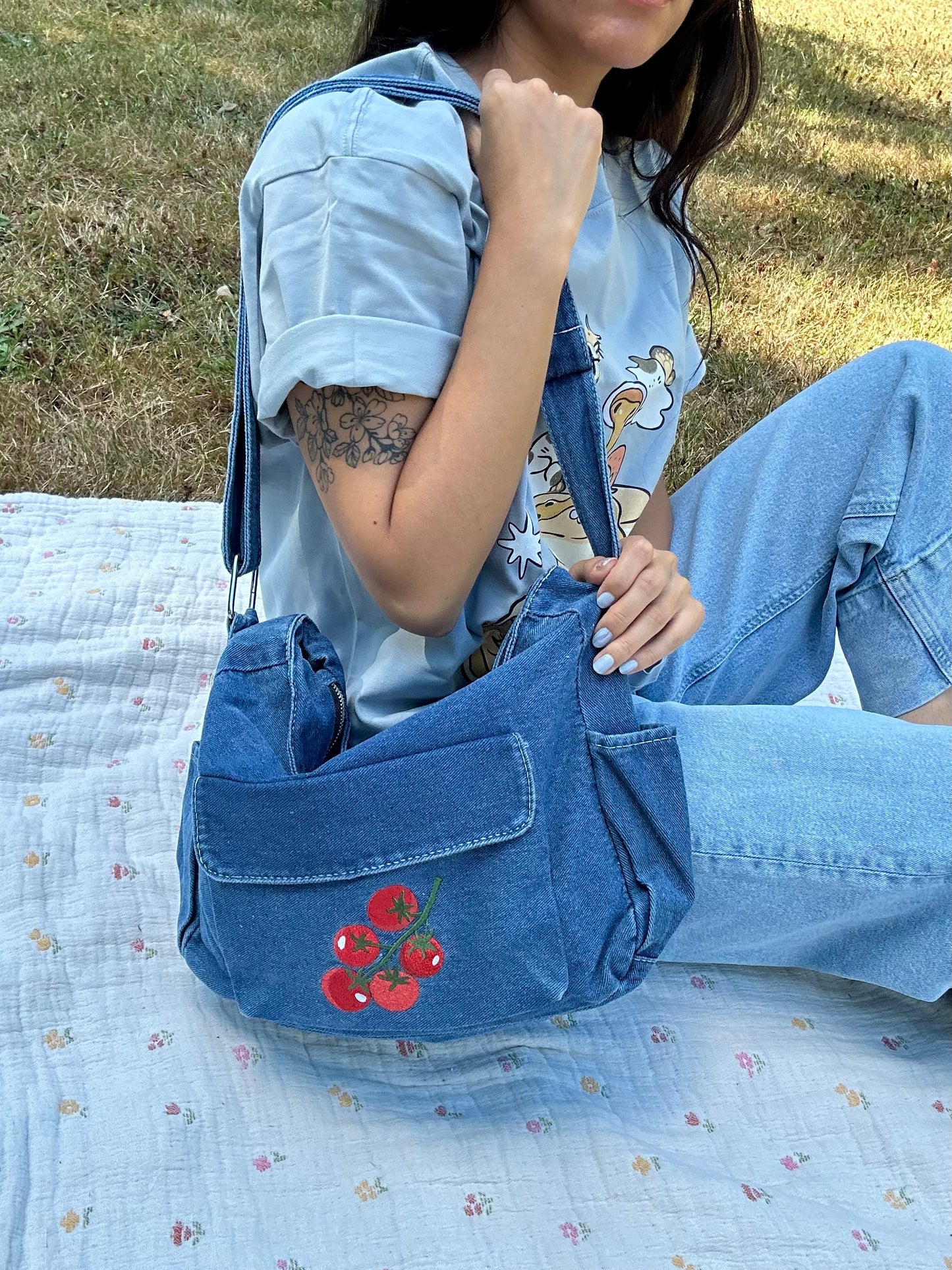 PREORDER Tomato Denim Bag