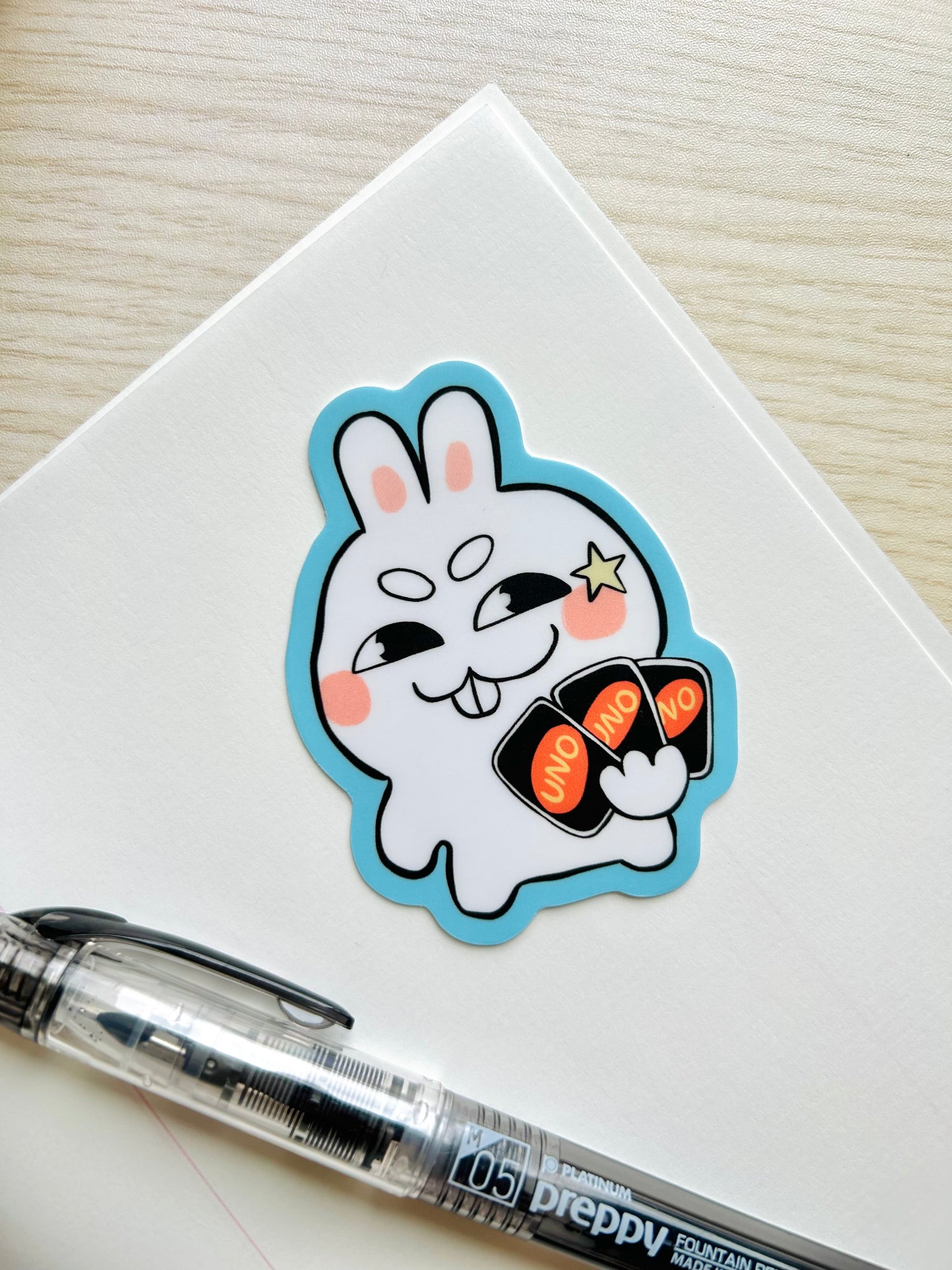 Uno Bun Vinyl Sticker