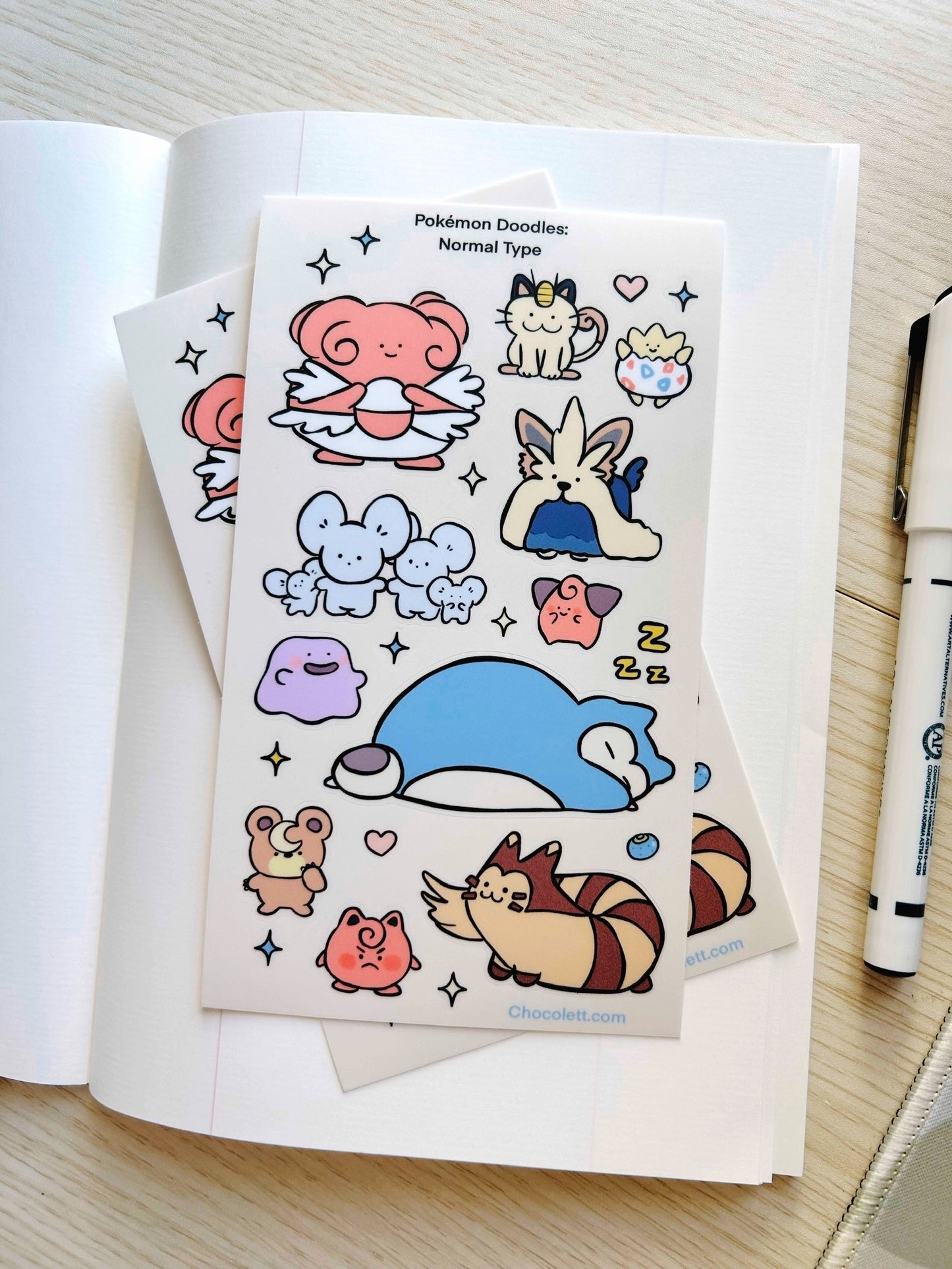 Normal Type Pokémon Doodles