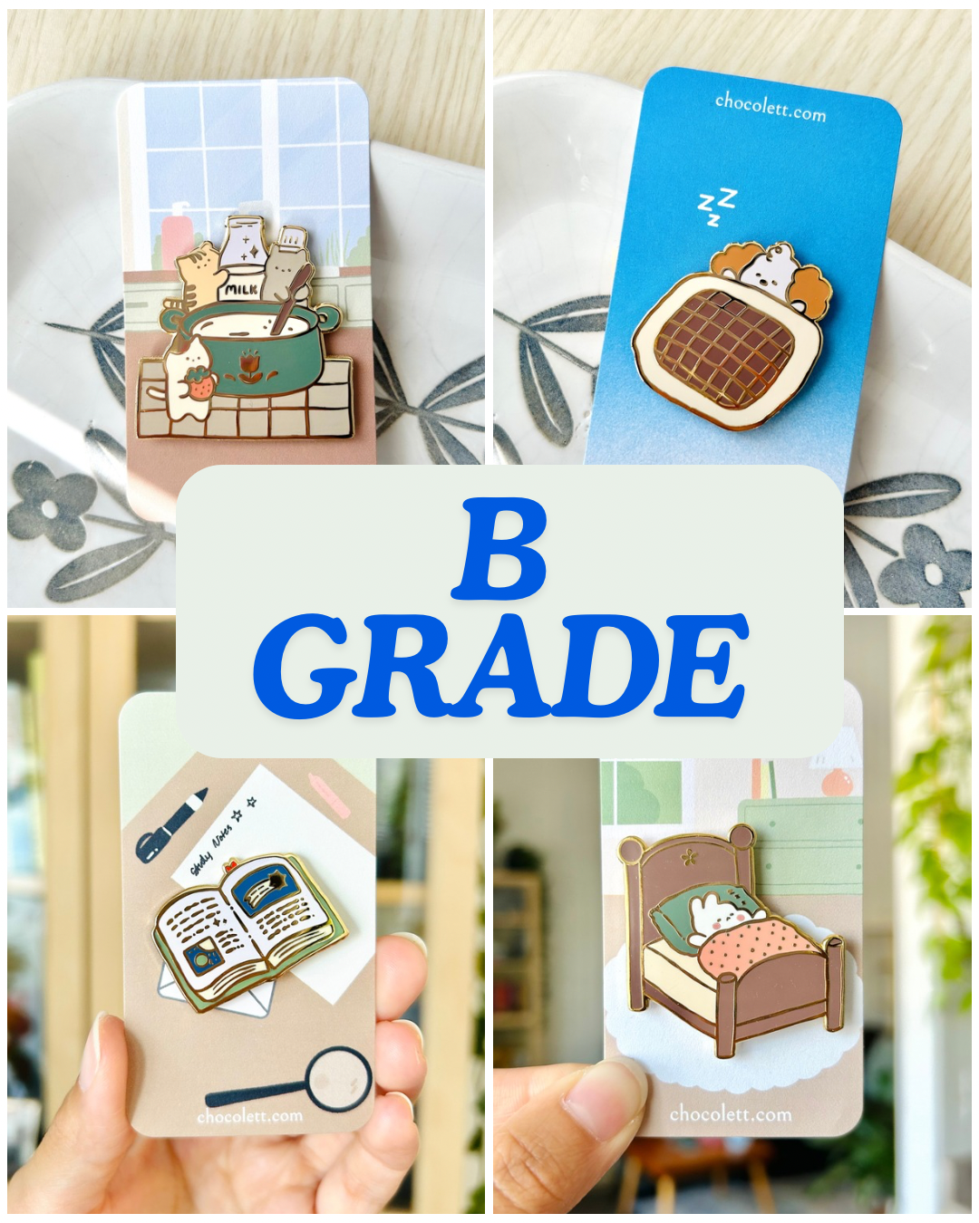 Seconds Enamel Pins