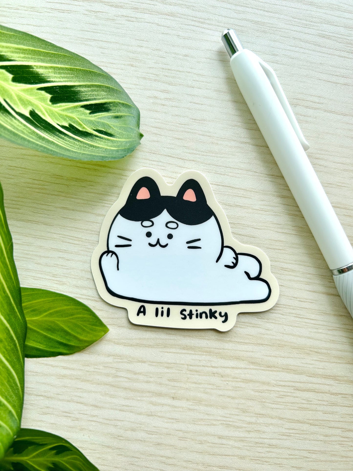 A Lil Stinky Vinyl Sticker