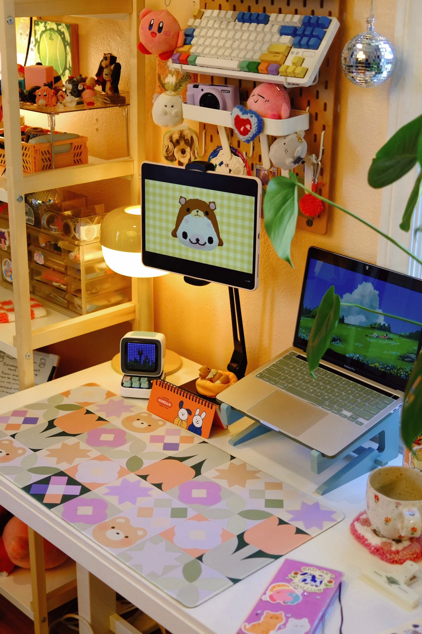 Bear Quilt Large Deskmat