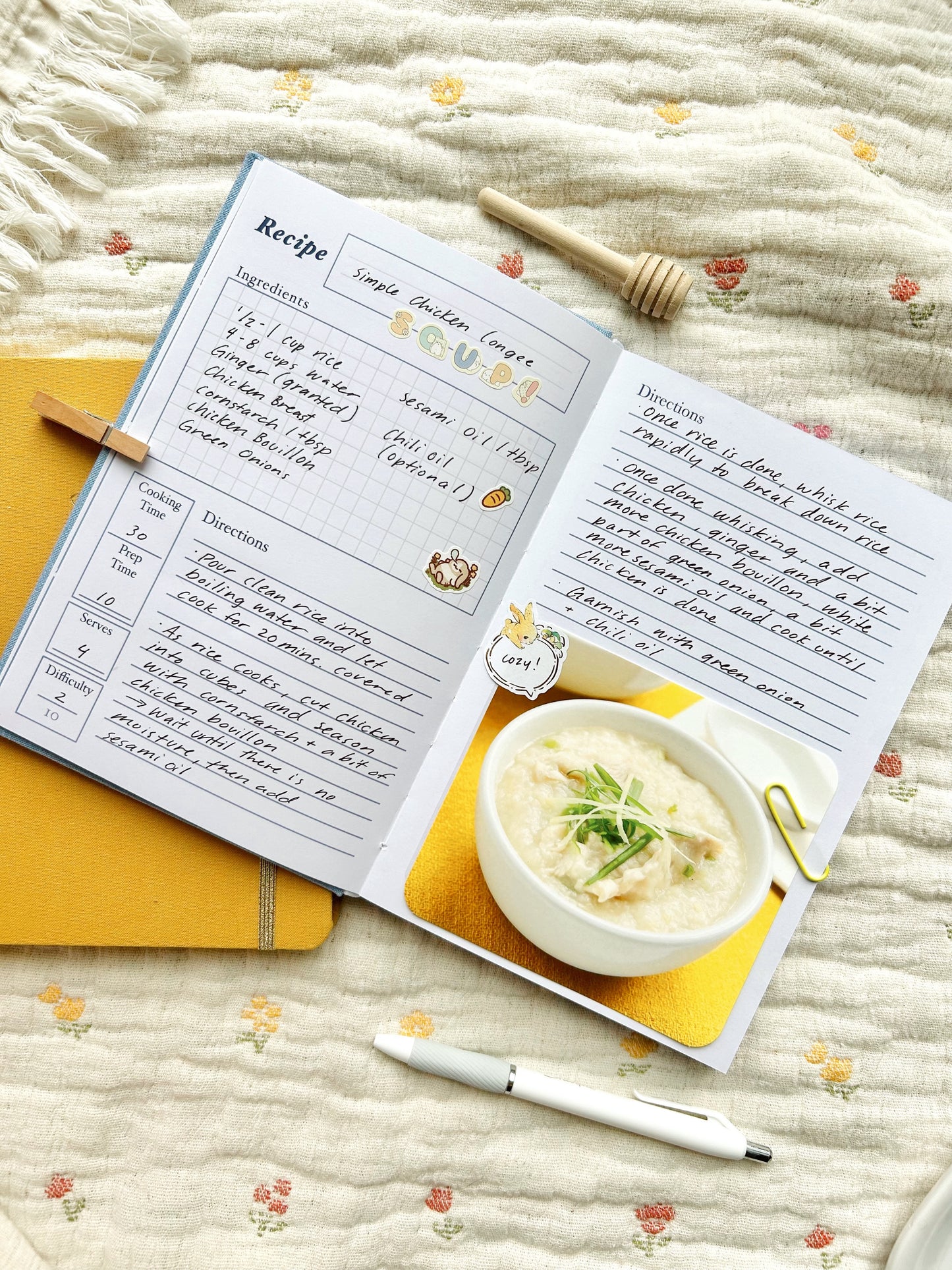 Blue Recipe Book