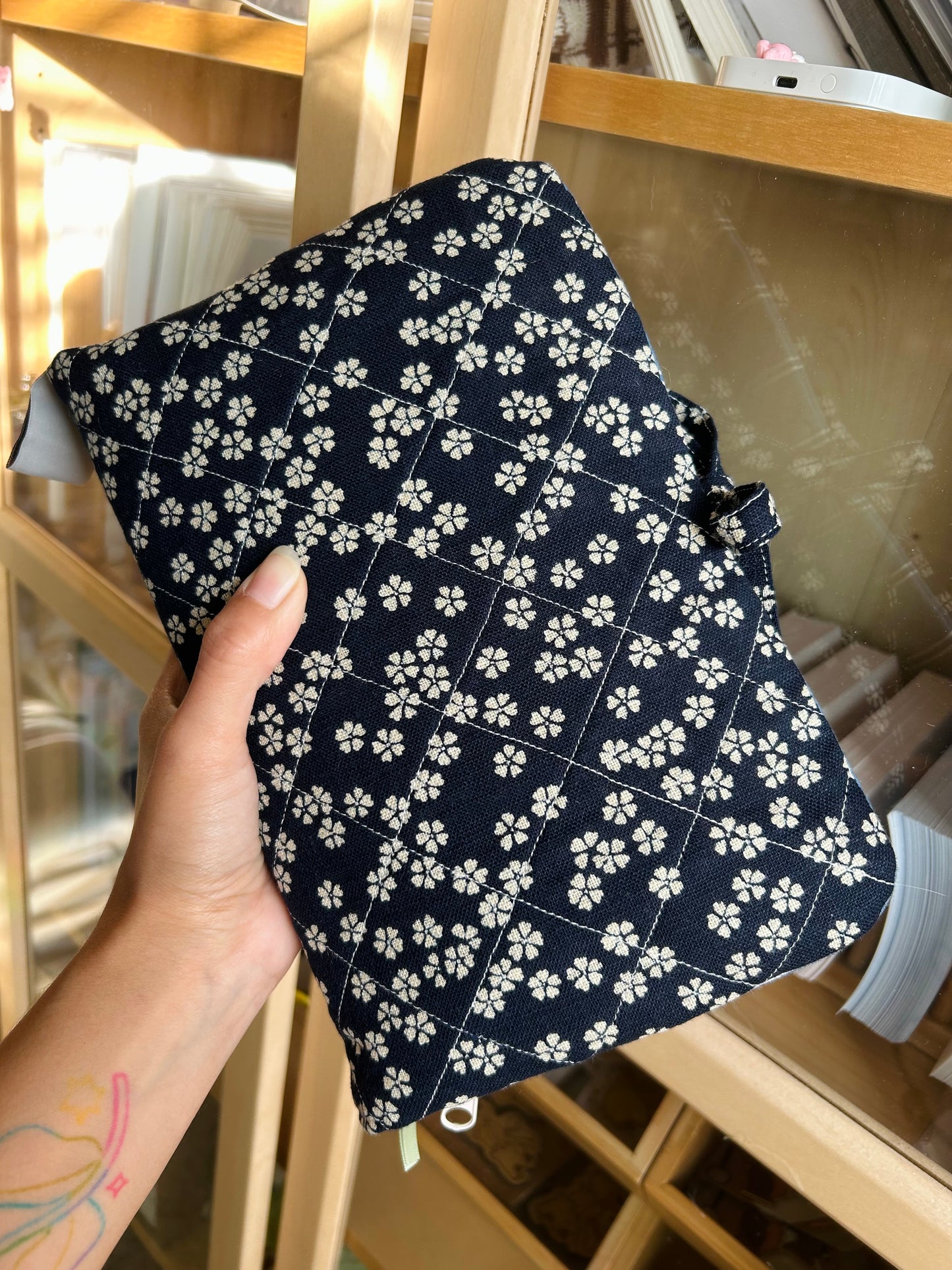 Handmade Quilted Book Cover