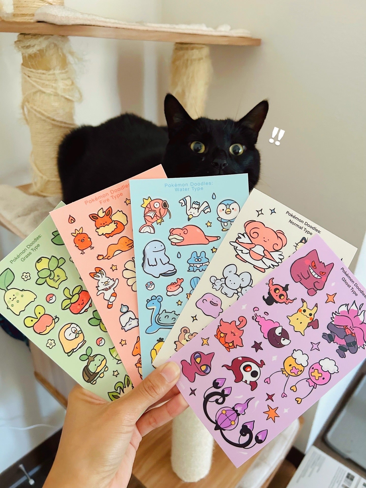 Fire Doodles Sticker Sheet