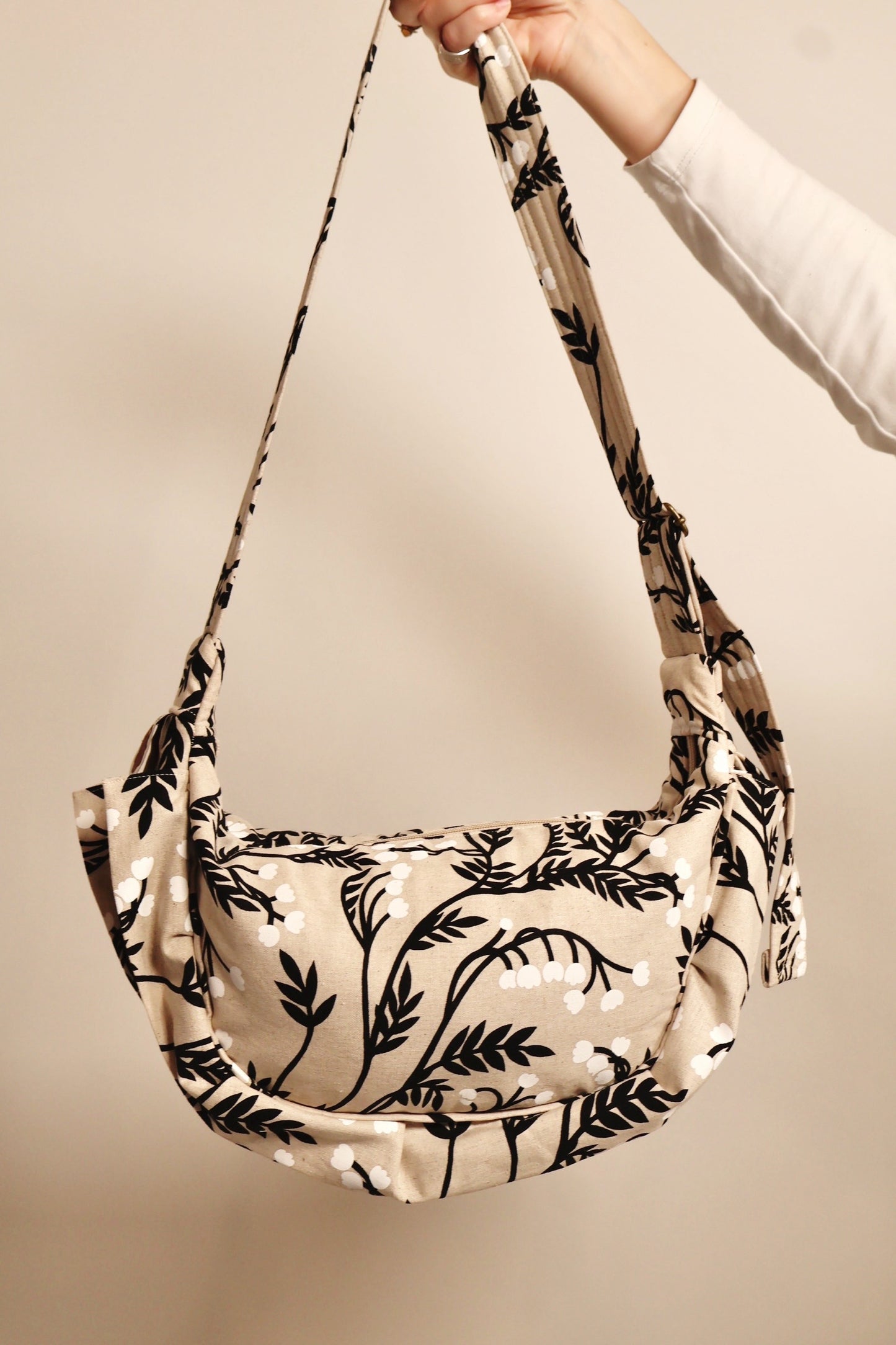 Handmade Lily of the Valley Empanada Bag