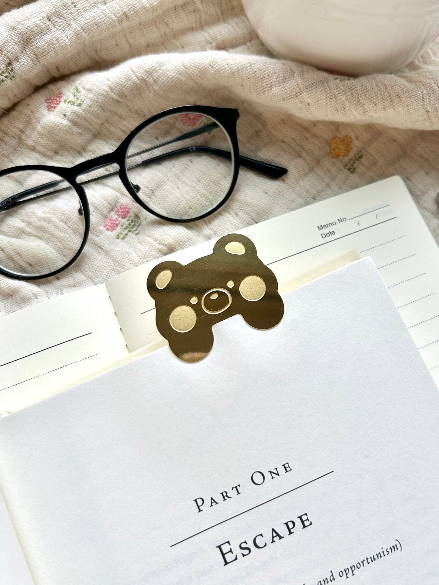 Bear Brass Bookmark