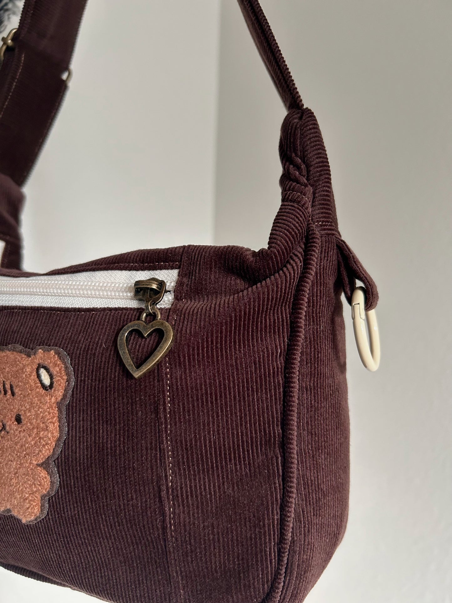 Corduroy Teddy Handmade Bag