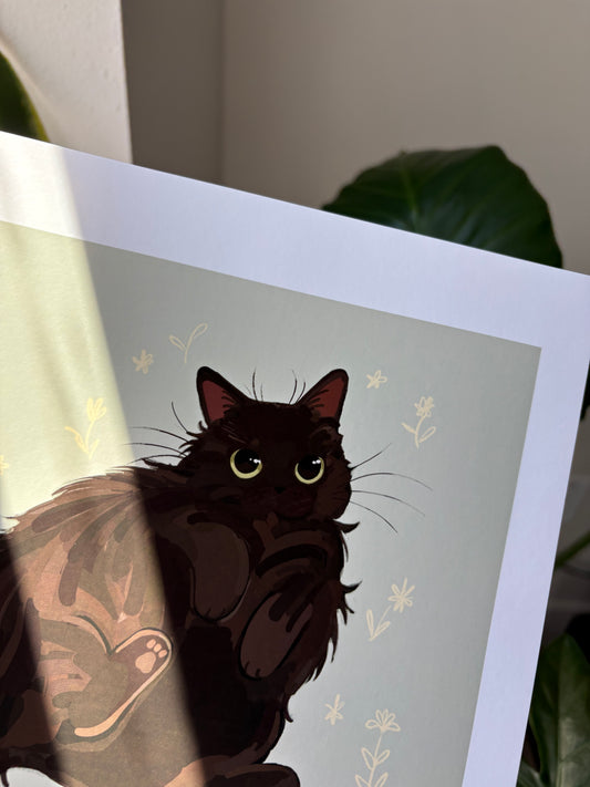 Momo Eyes Art Print