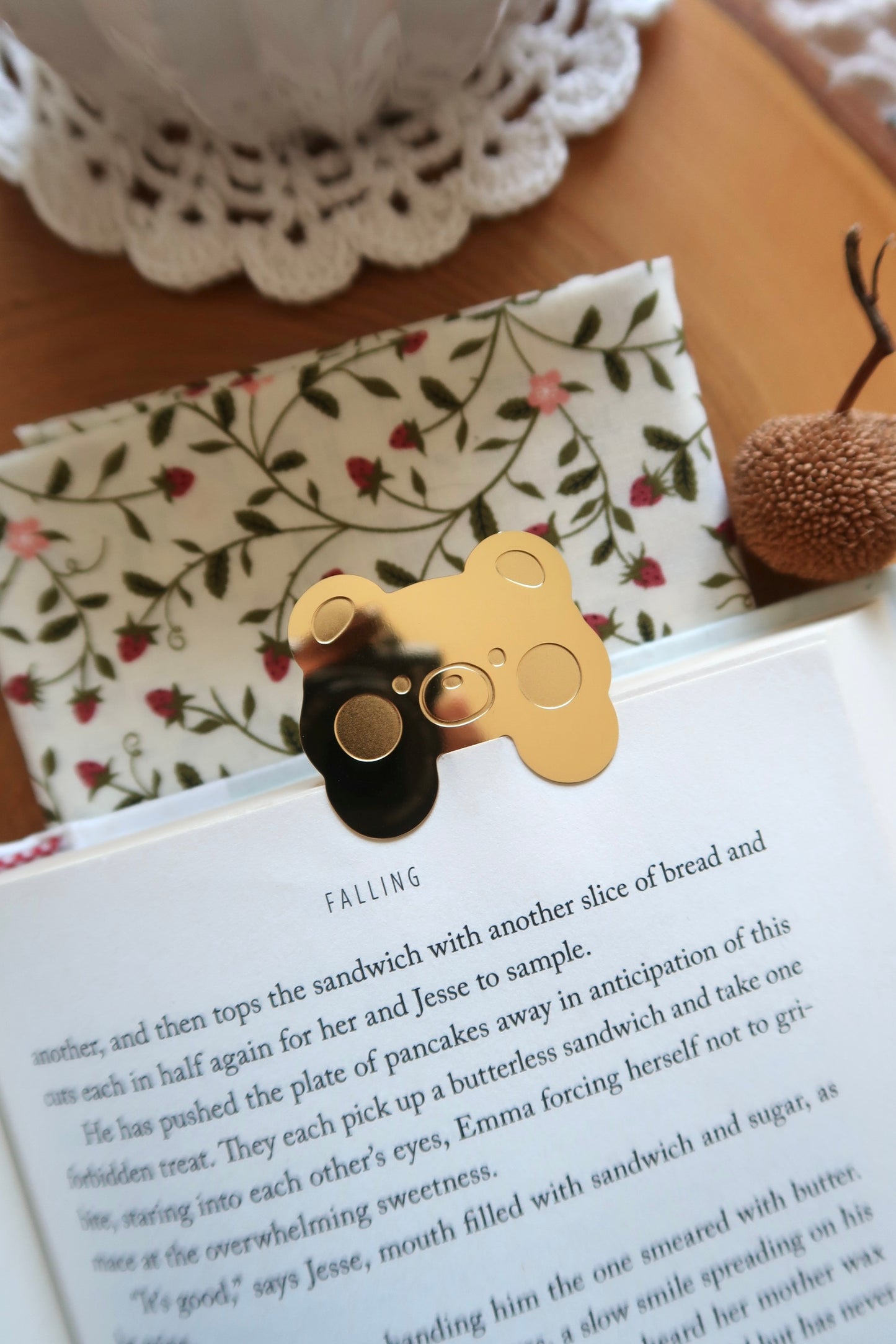 Bear Brass Bookmark