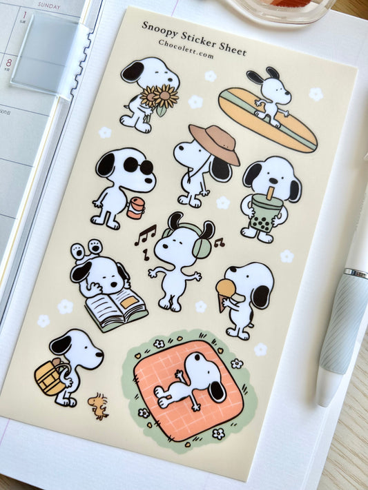 Snoopy Sticker Sheet