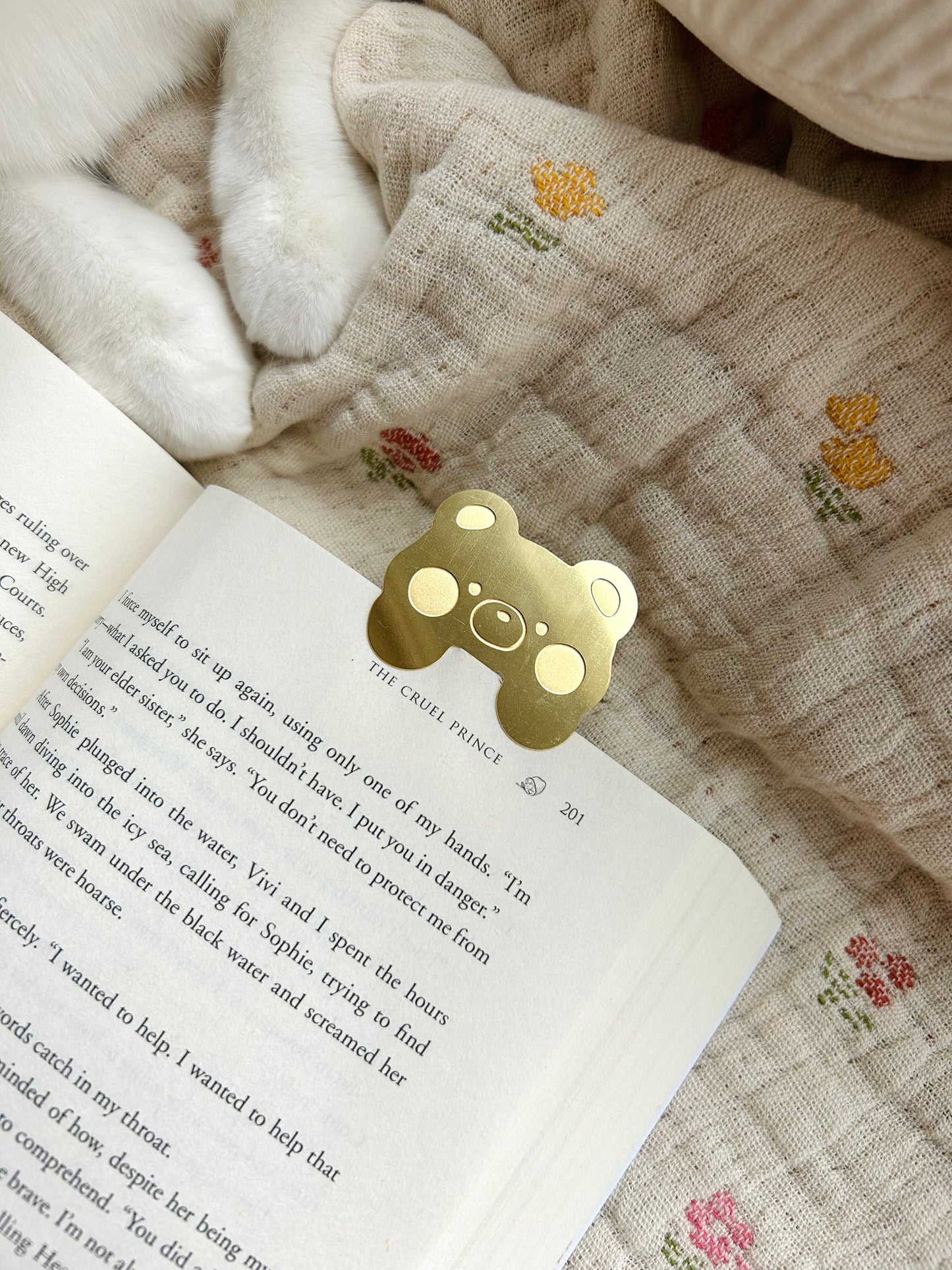 Bear Brass Bookmark