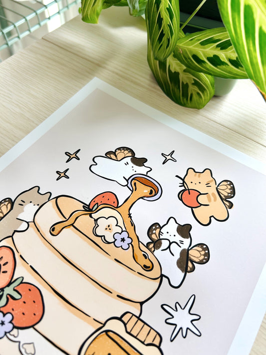 Fluffy Hotcakes Art Print