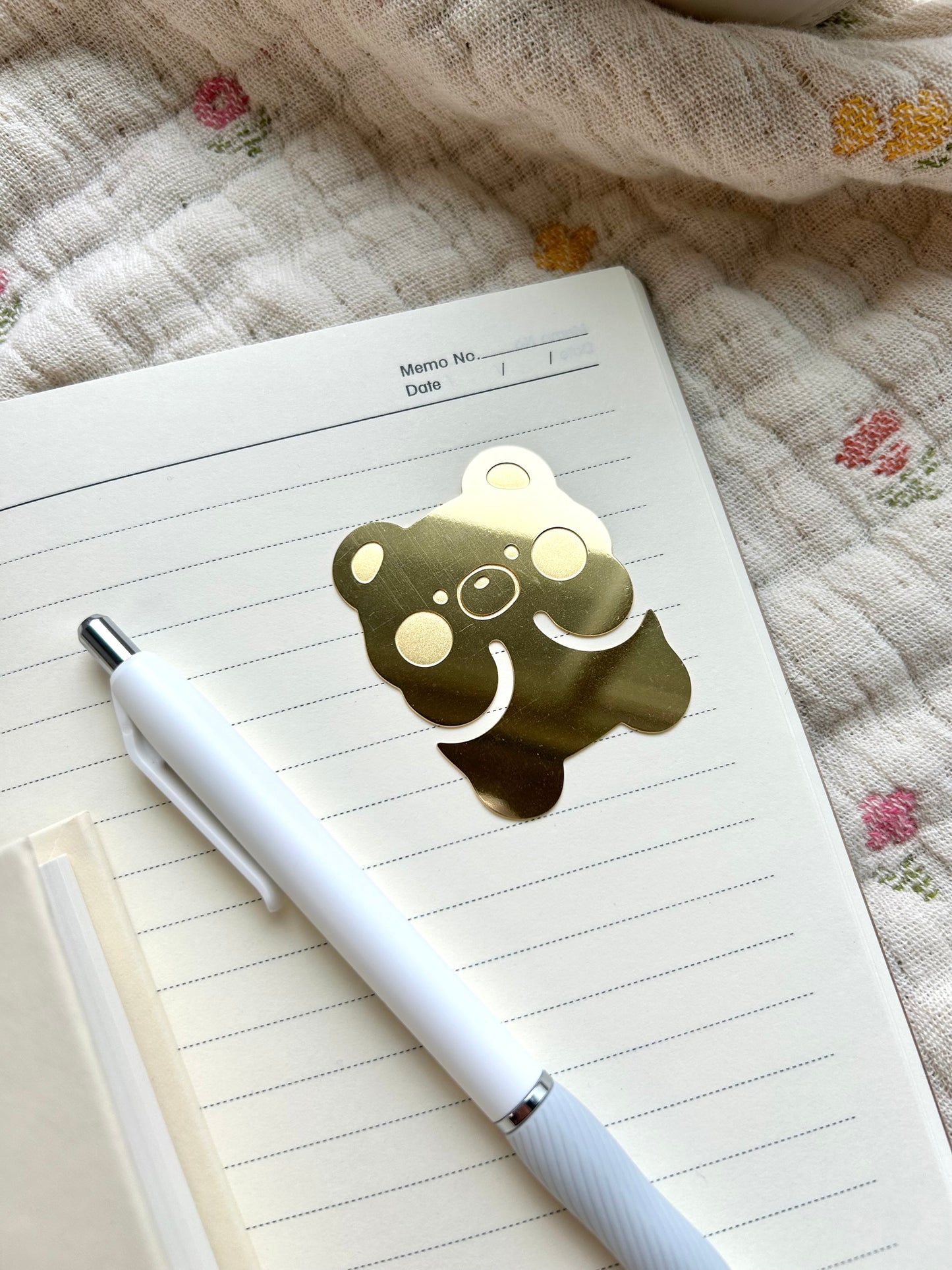 Bear Brass Bookmark