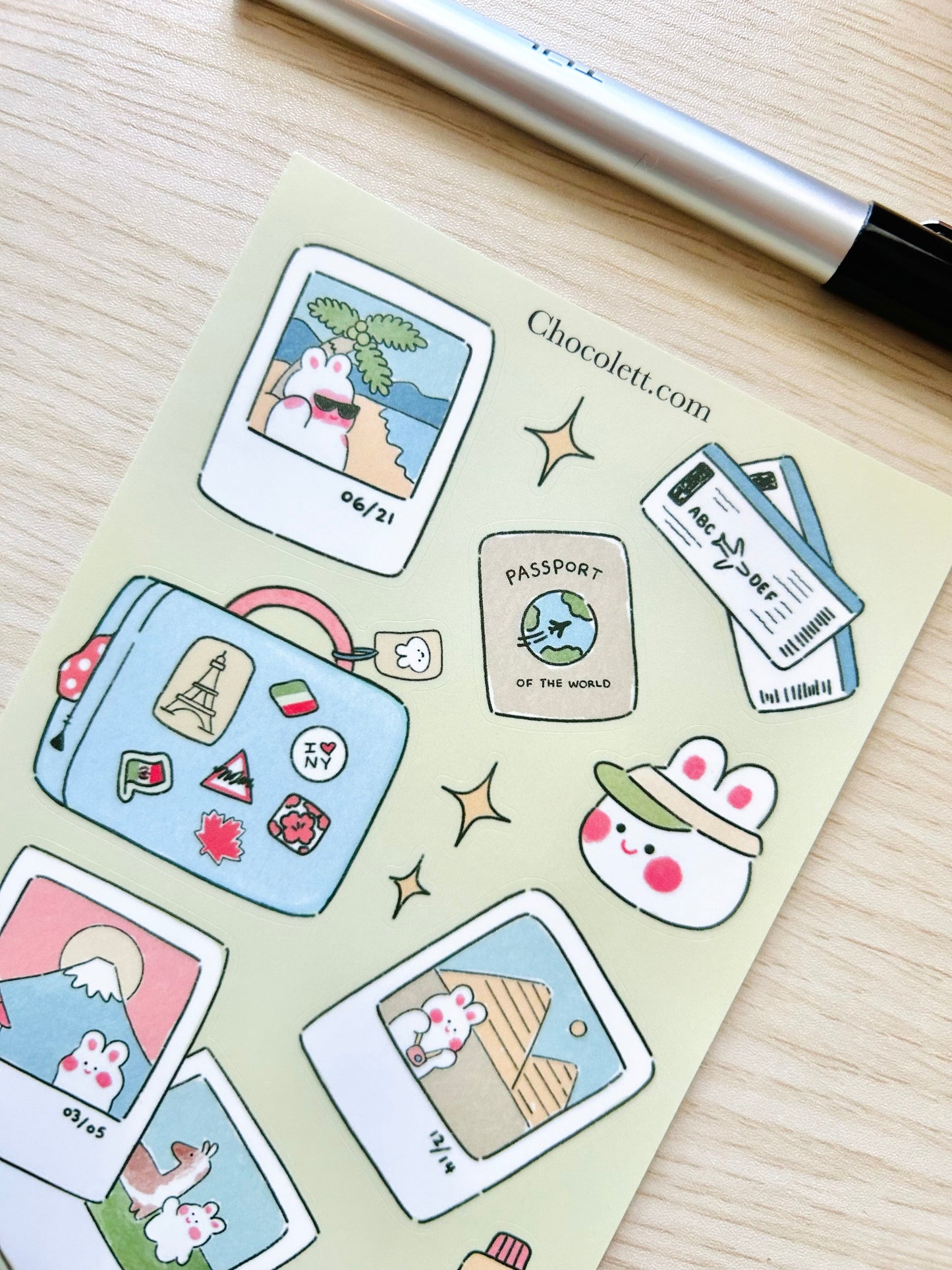 Vacation Sticker Sheet