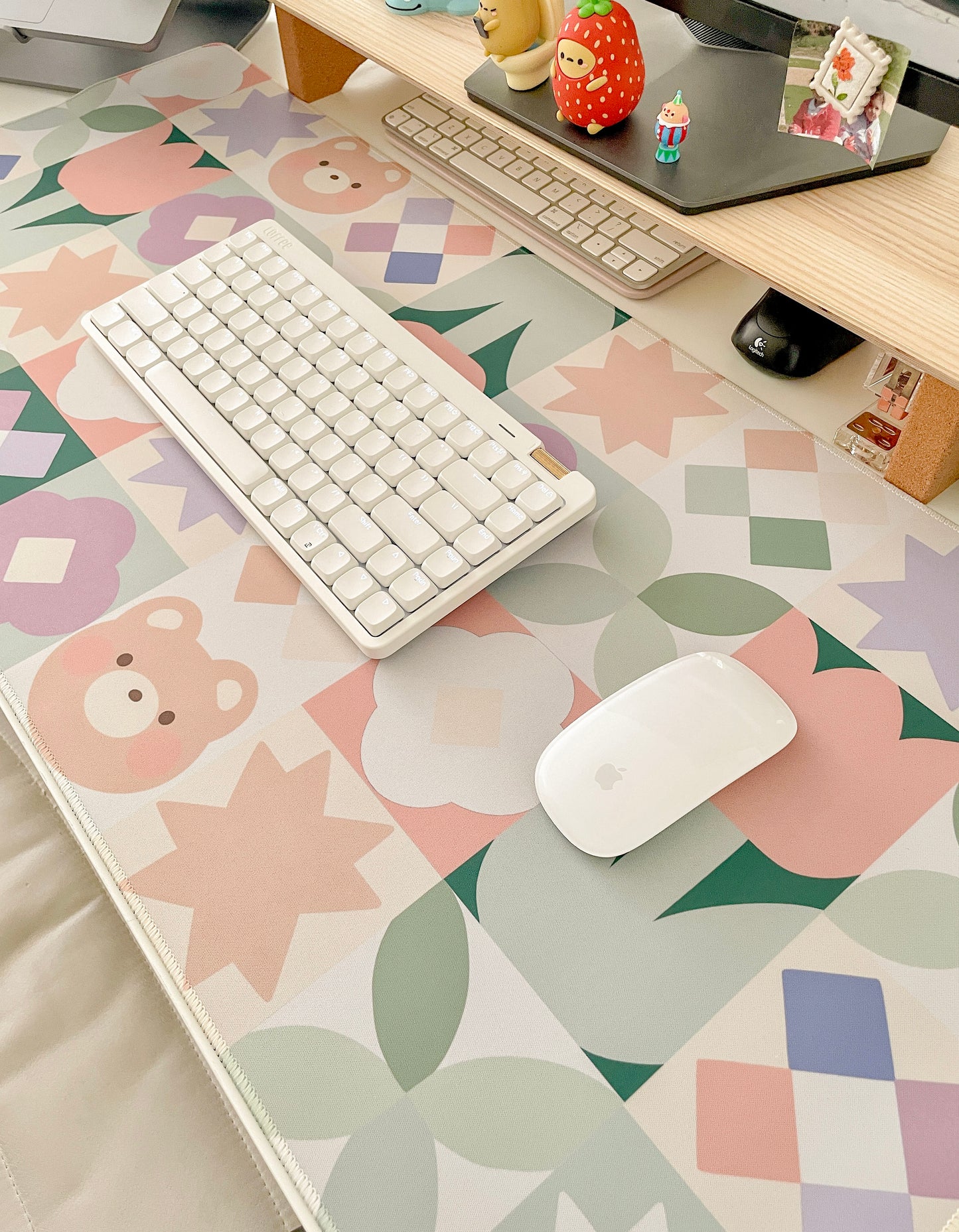 Bear Quilt Large Deskmat