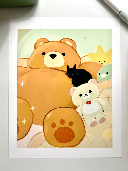 Sweet Baby Momo Art Print