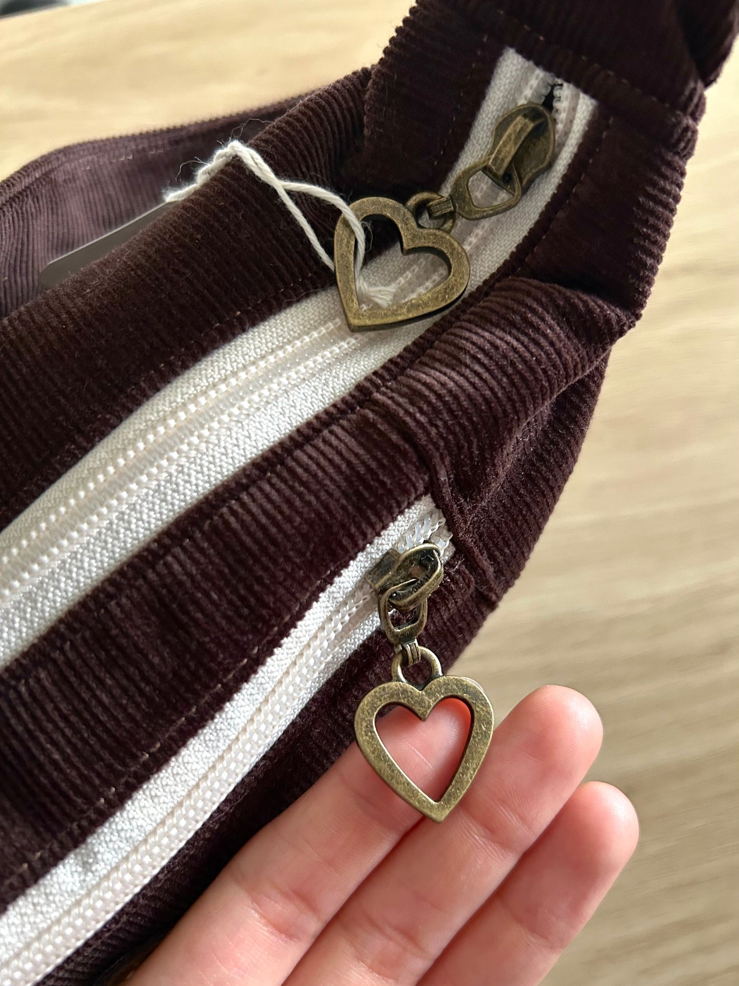 Corduroy Teddy Handmade Bag