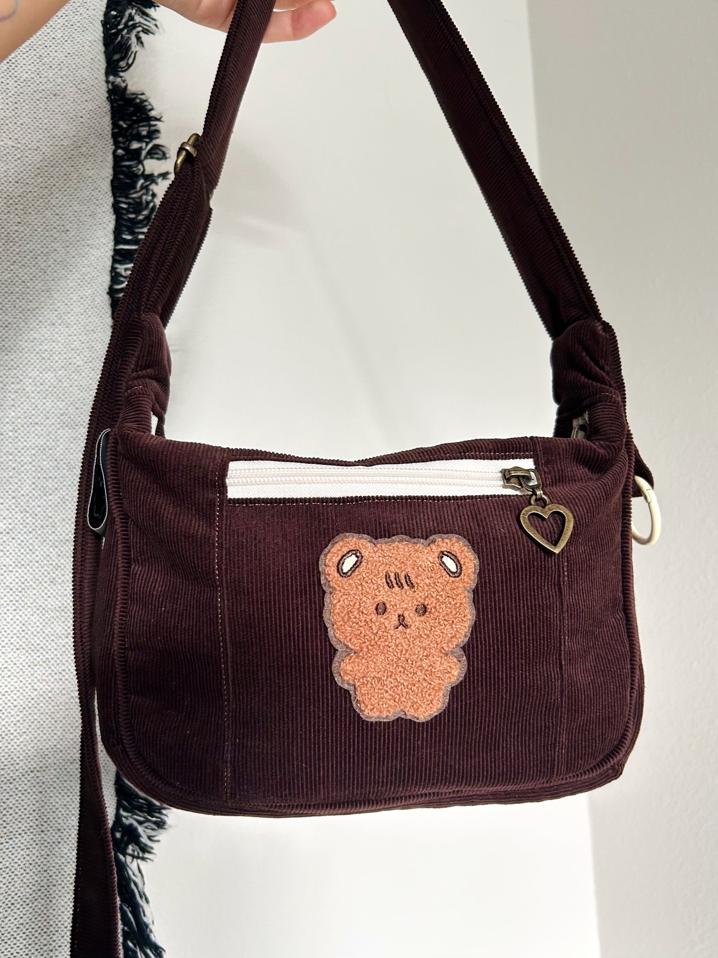 Corduroy Teddy Handmade Bag