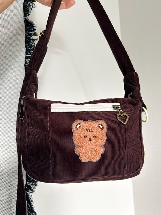 Corduroy Teddy Handmade Bag