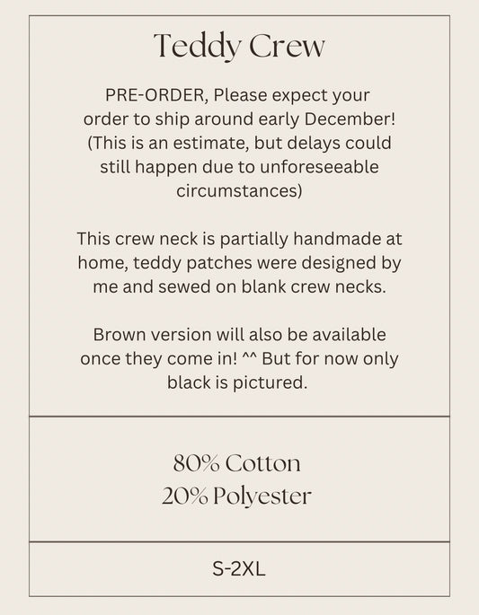 (PRE-ORDER) Teddy Crew Neck