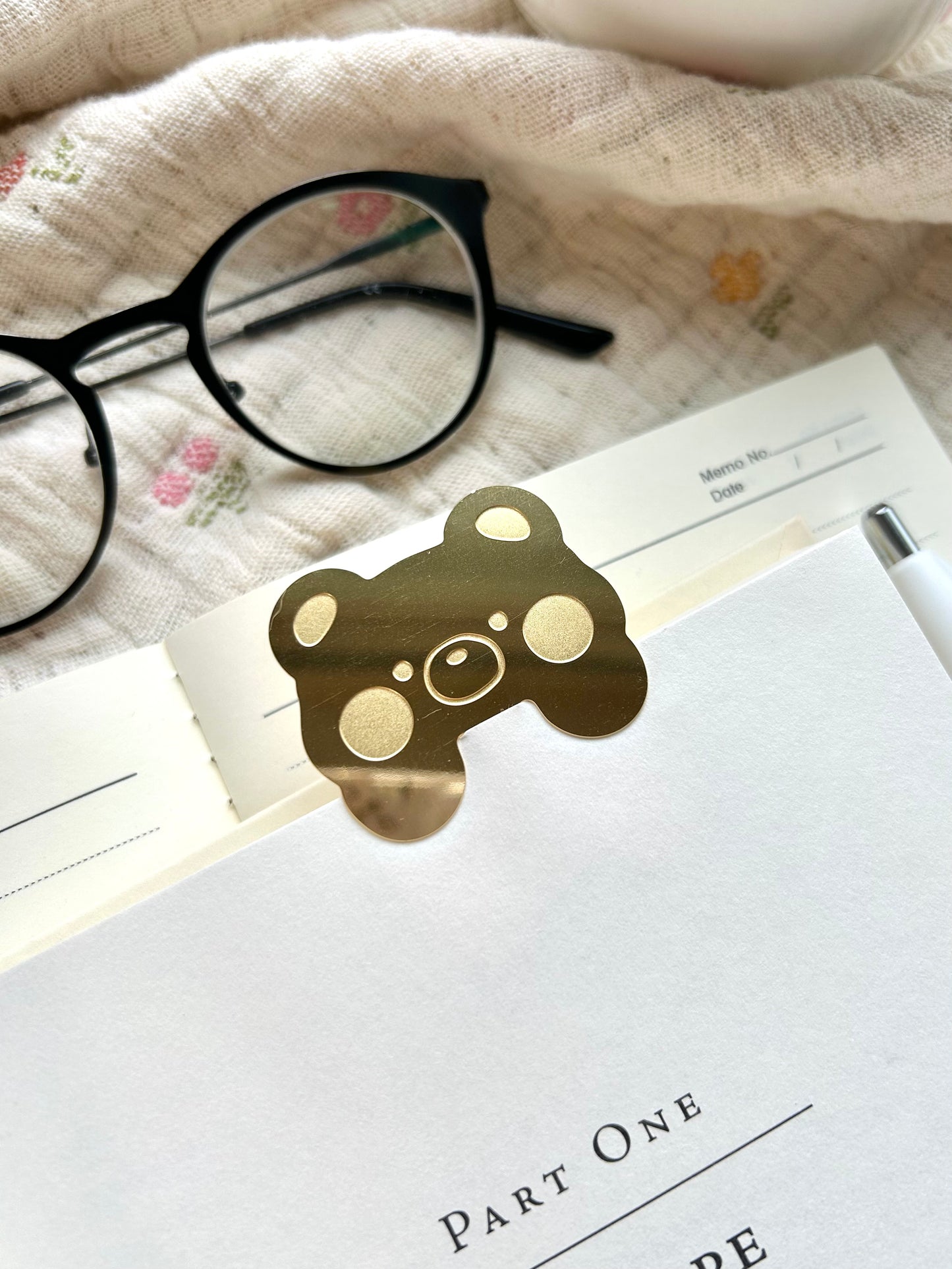 Bear Brass Bookmark