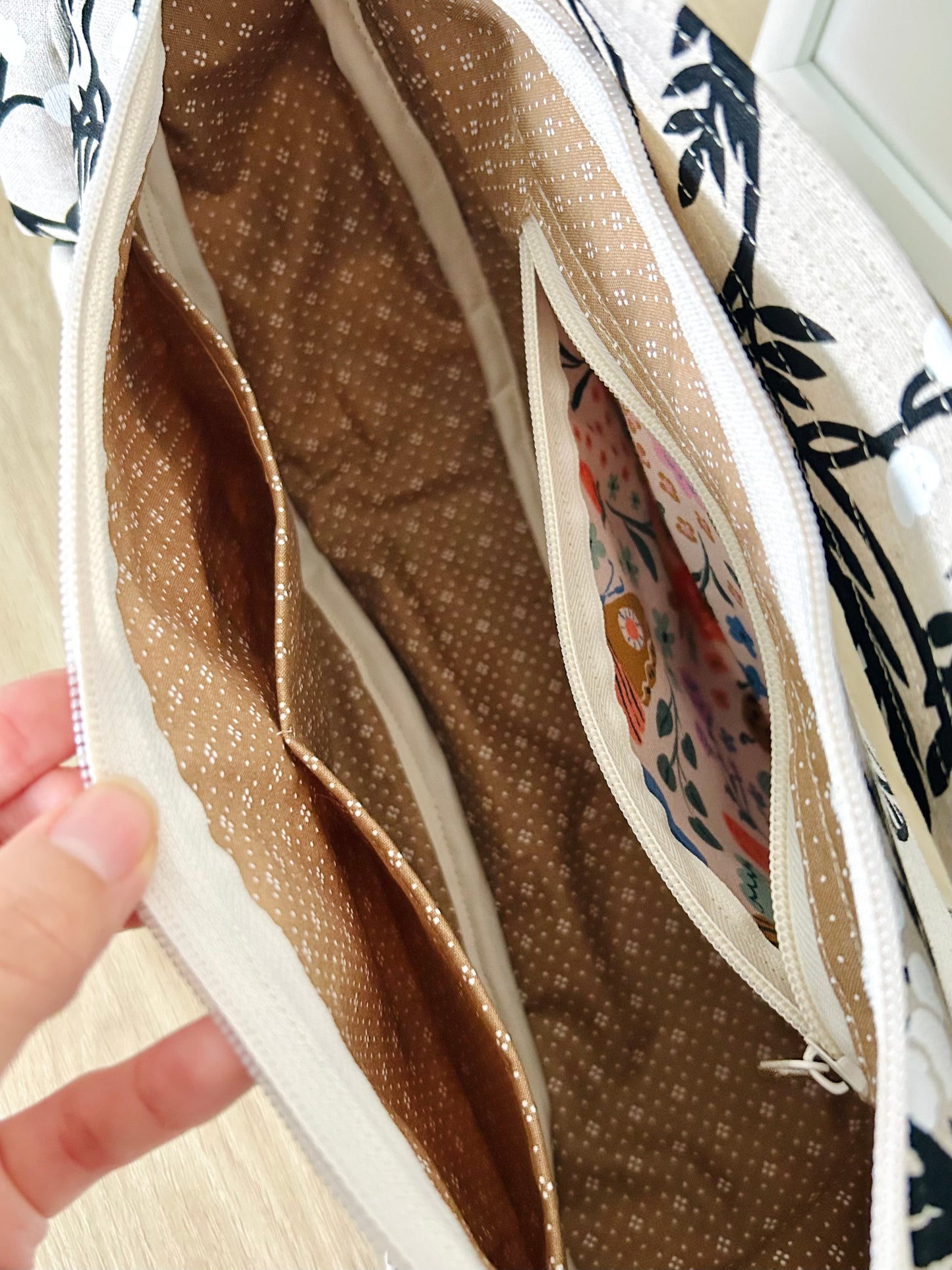 Handmade Lily of the Valley Empanada Bag