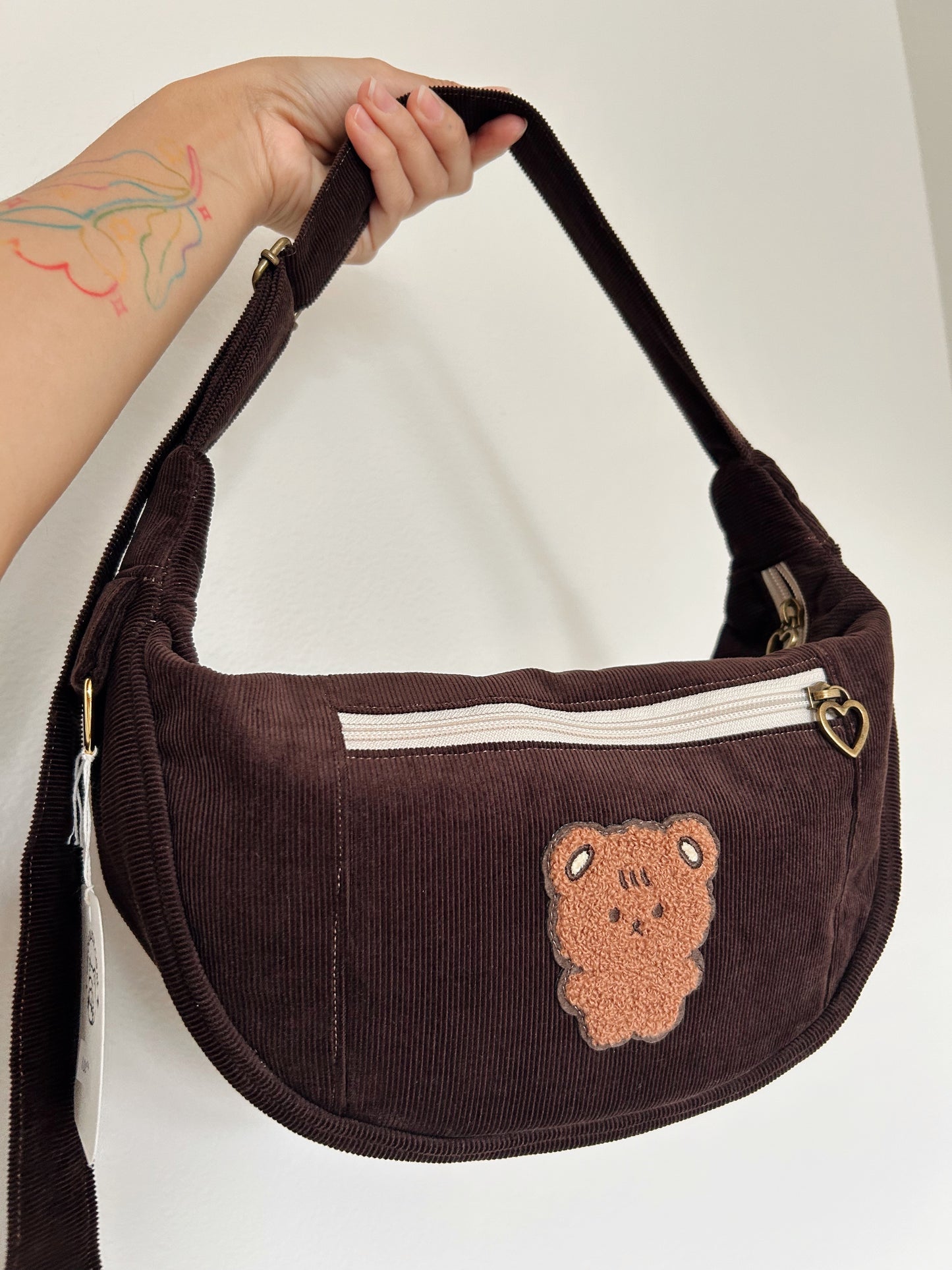 Handmade Corduroy Teddy Bag