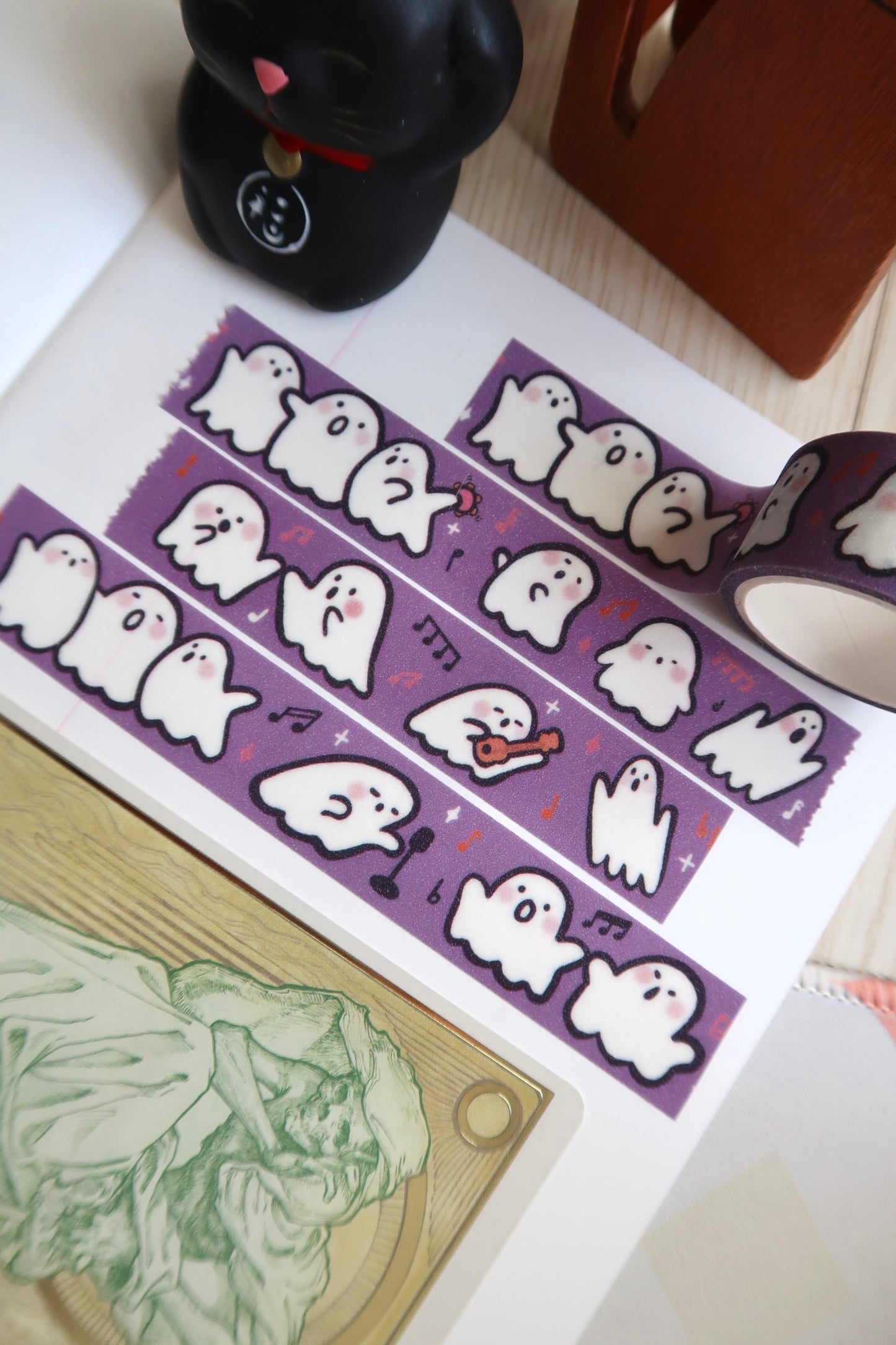 Singing Ghosts Glitter Washi Tape