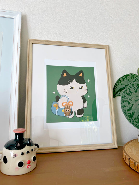 Kitty Labubu Art Print