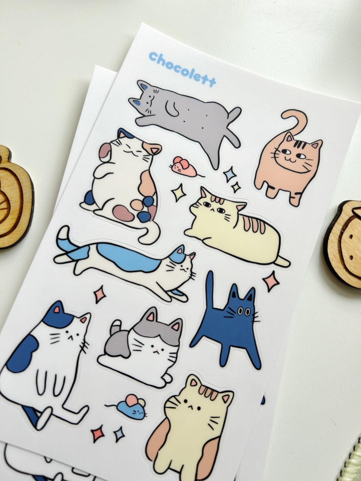Gatos Sticker Sheet