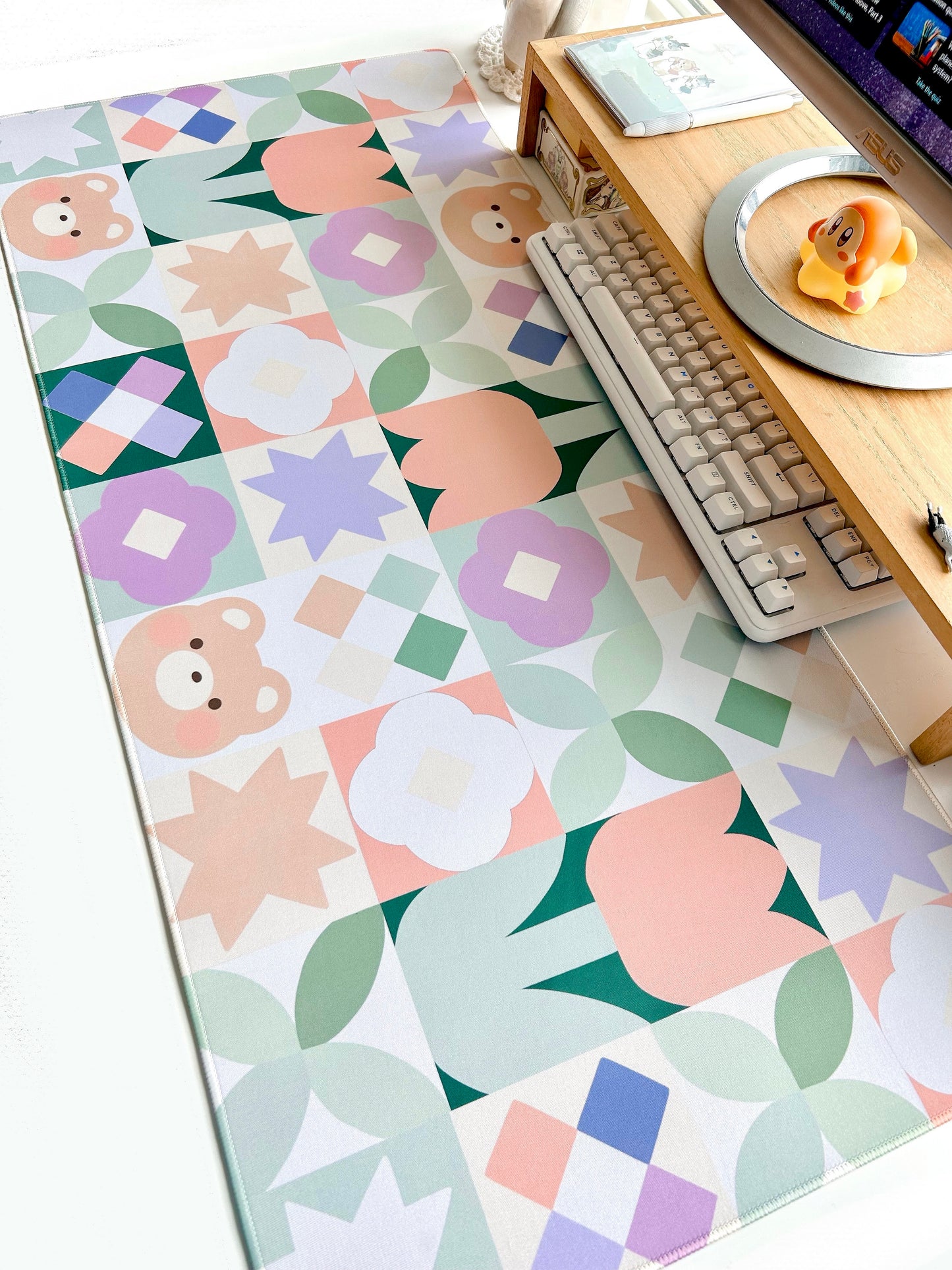 Bear Quilt Large Deskmat