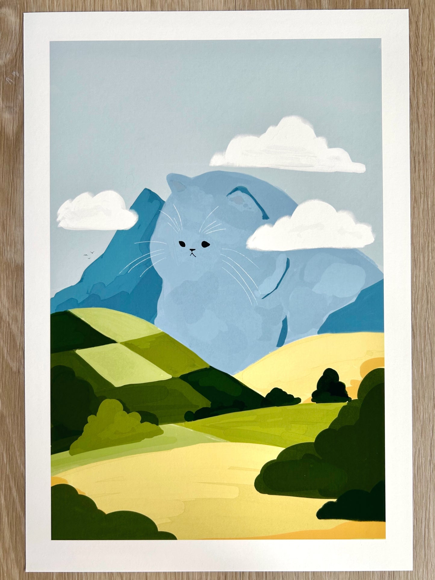 Meowtain Print