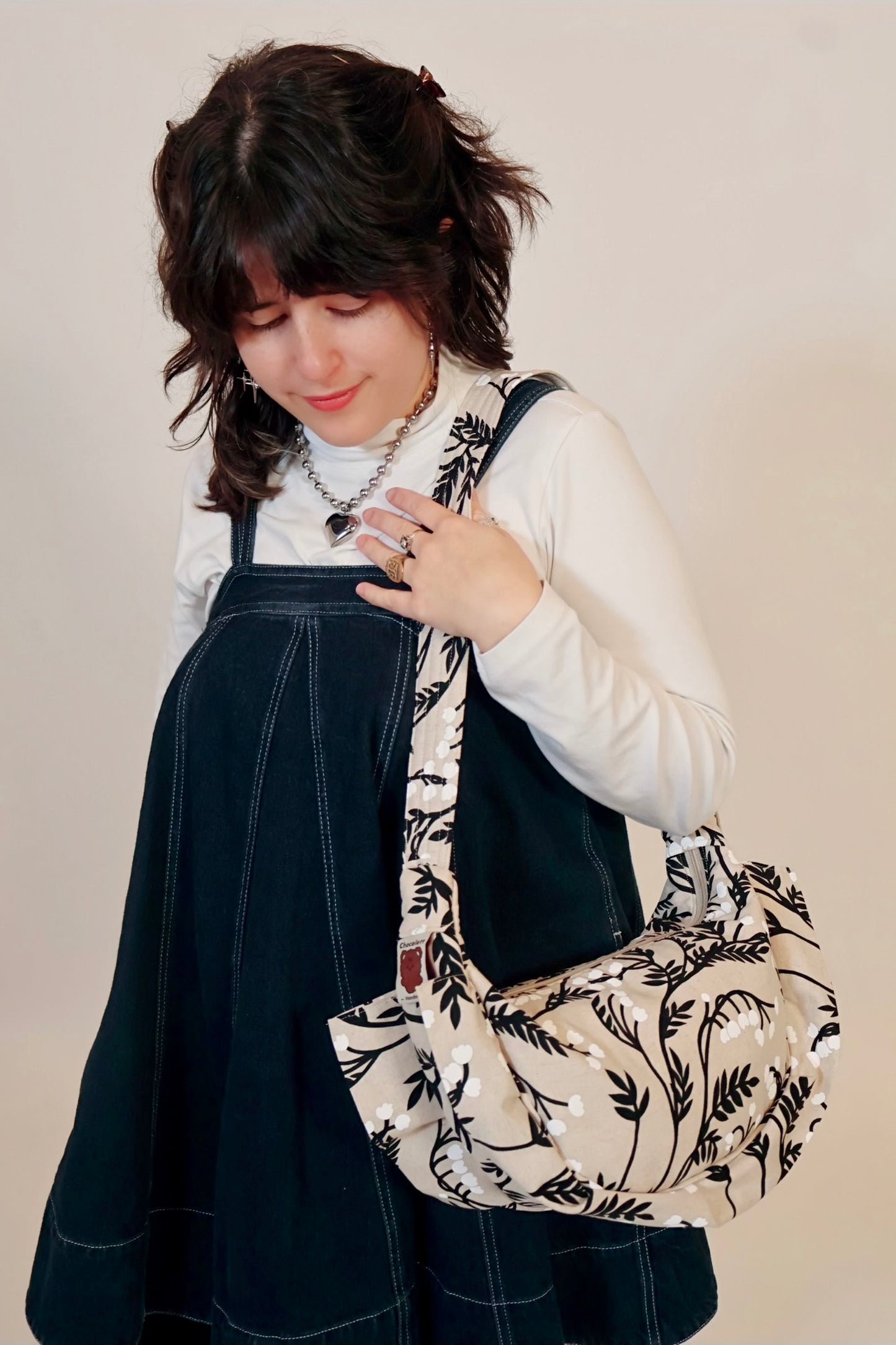 Handmade Lily of the Valley Empanada Bag