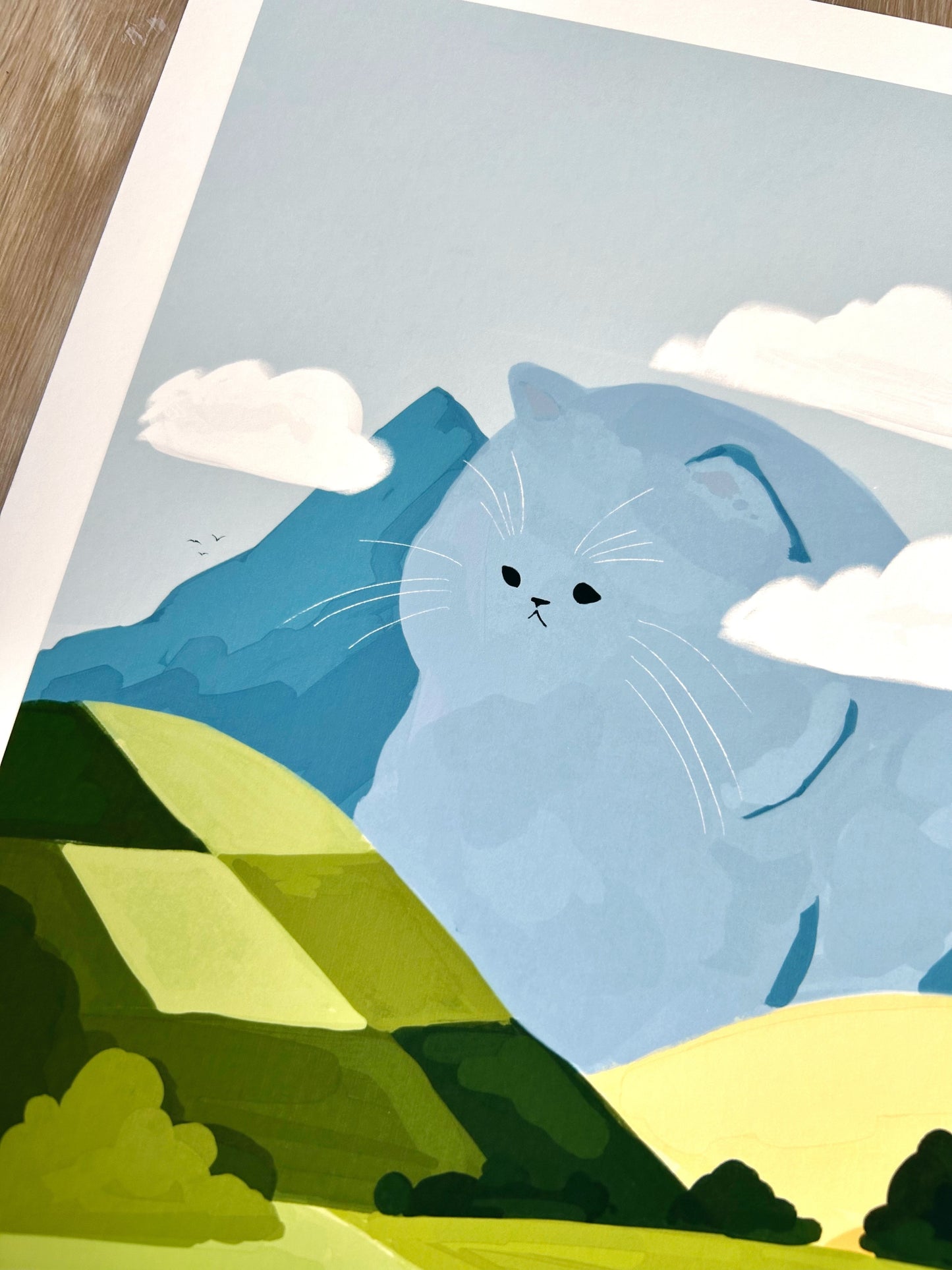 Meowtain Print