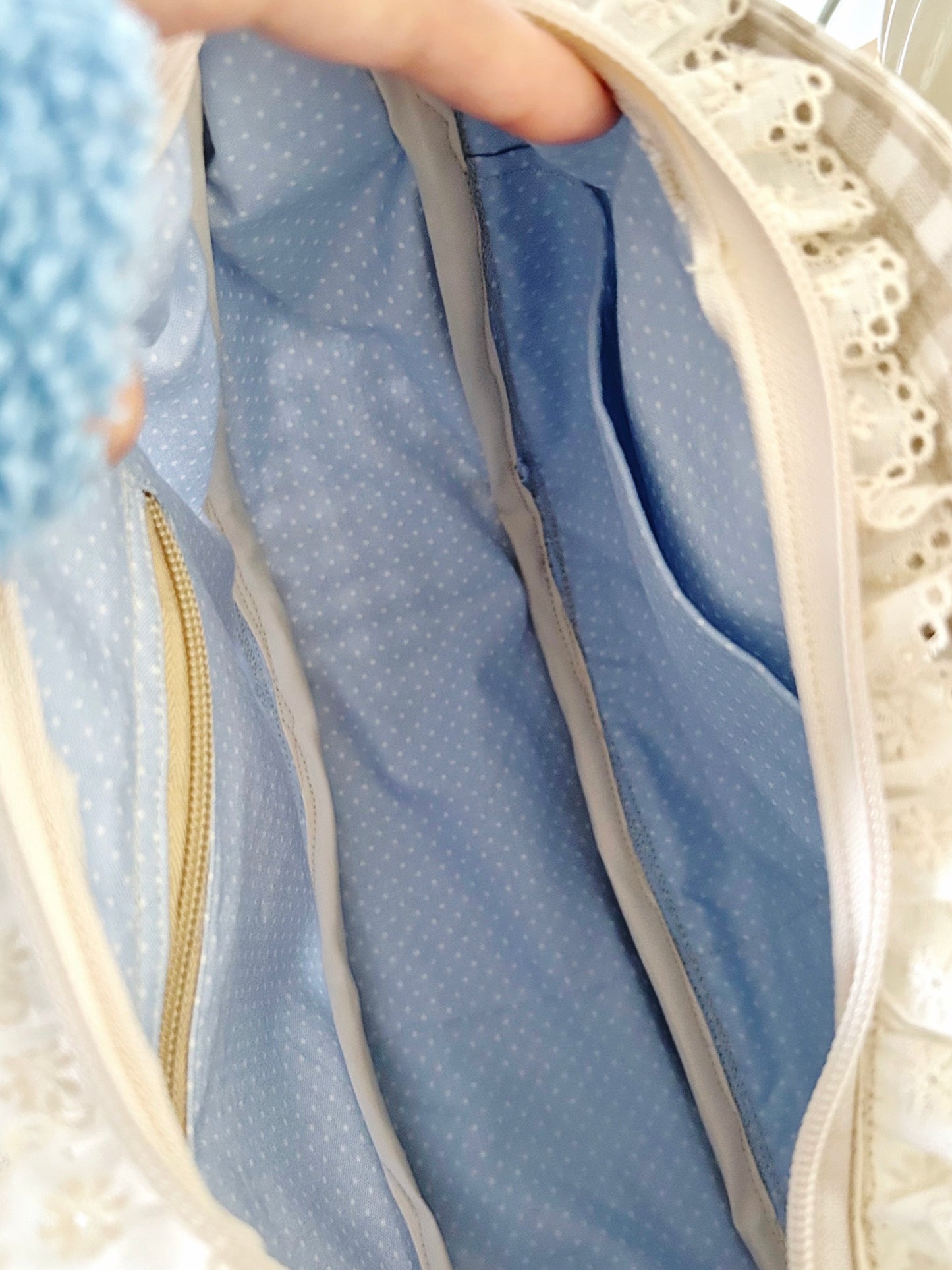 Gingham Teddy Bag (Handmade)