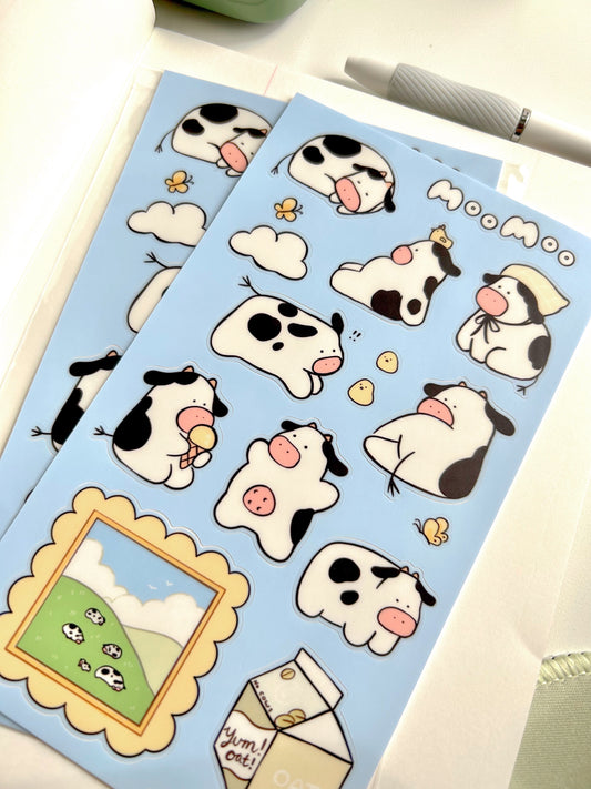 Moo Moo Vinyl Sticker Sheet