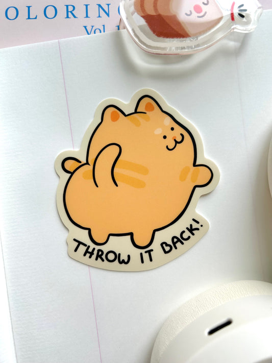 Throw it back Vinyl Sticker