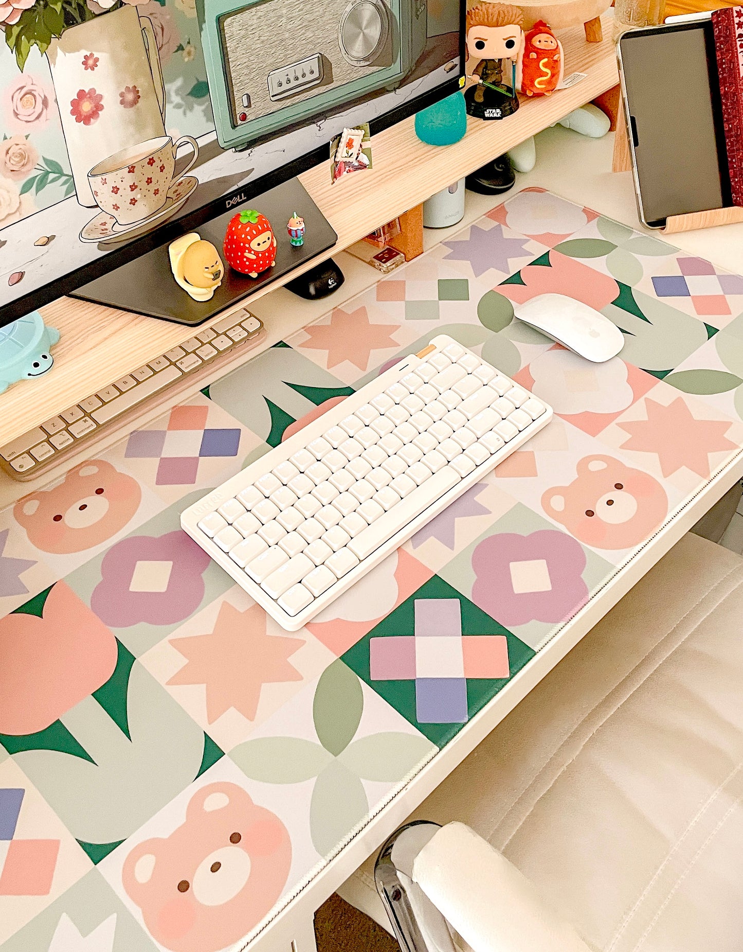 Bear Quilt Large Deskmat