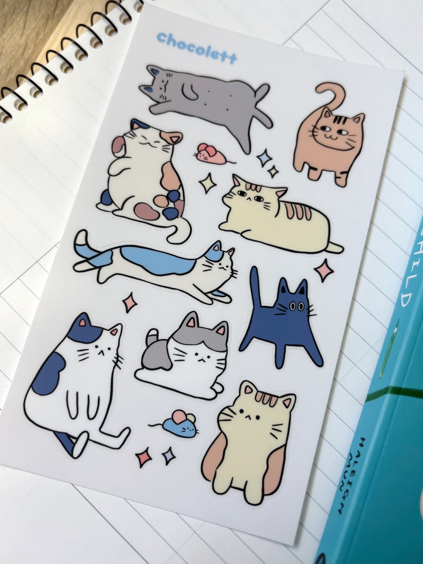 Gatos Sticker Sheet
