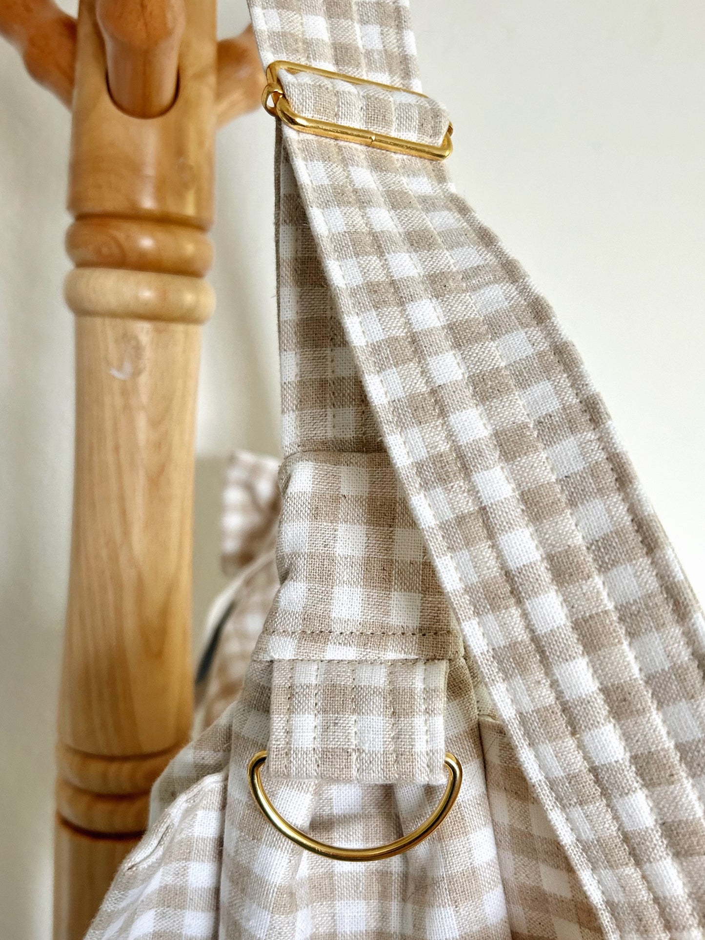 Gingham Teddy Bag (Handmade)
