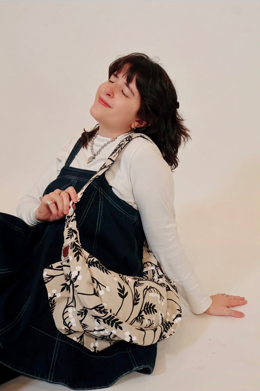 Handmade Lily of the Valley Empanada Bag