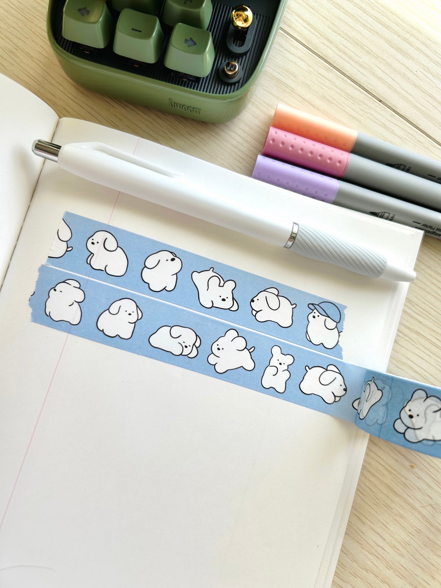 White Puppy Washi Tape